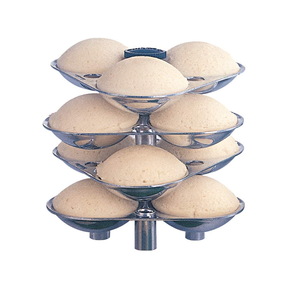 Mini Idli Stand - 12 Mini Idlis, (For 3 Litre and bigger Pressure Cooker), Silver (ID12S),Aluminium