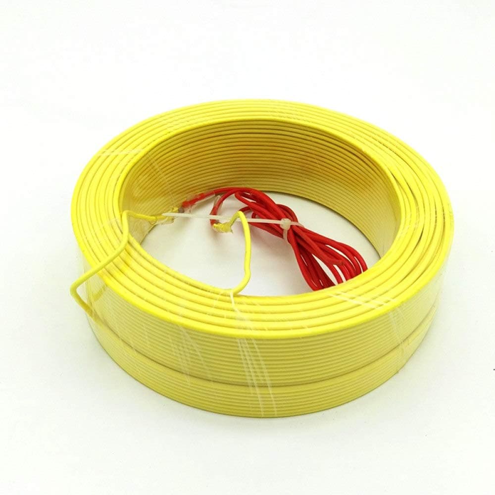 Soil Heating Cable Greenhouse Heating Wire Warm Floor for Plants All Sizes 30/50/100/120m Random Color,100 Meters