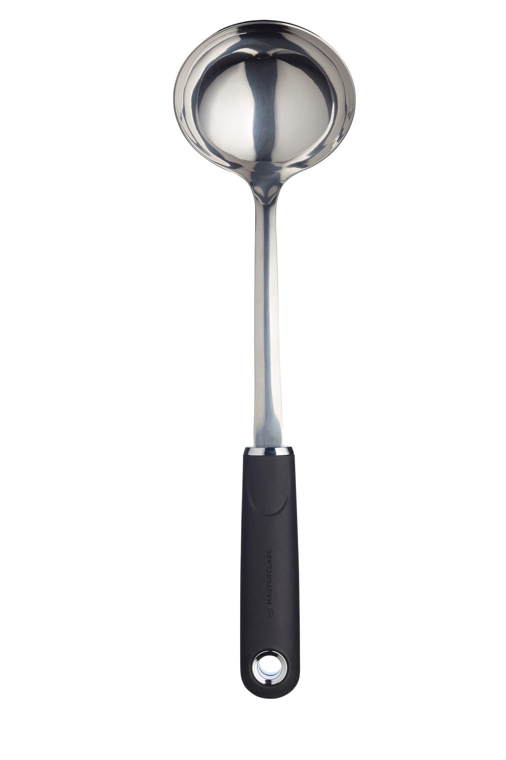 Soup Ladle with Soft Grip Handle, Stainless Steel, 34 cm