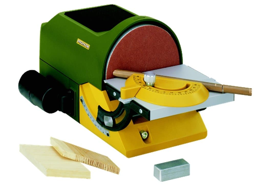 Proxxon 27060 Disc Grinder TG 125/E with Sanding Disc Diameter 125 mm Adjustable Table with Angle Stop and Connection for Extraction System 230 Volt