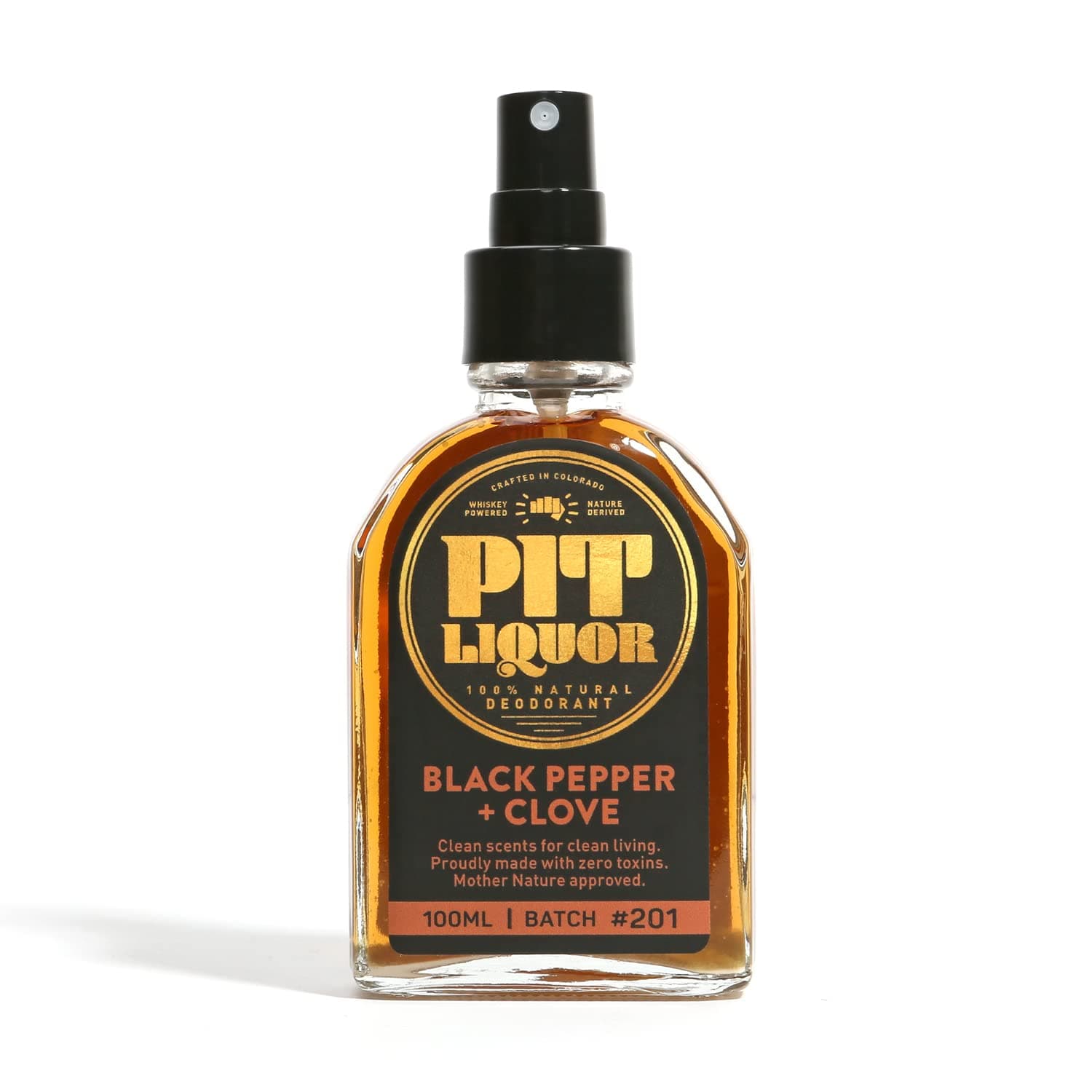 Natural Deodorant Whiskey Black Pepper 100ml Spray