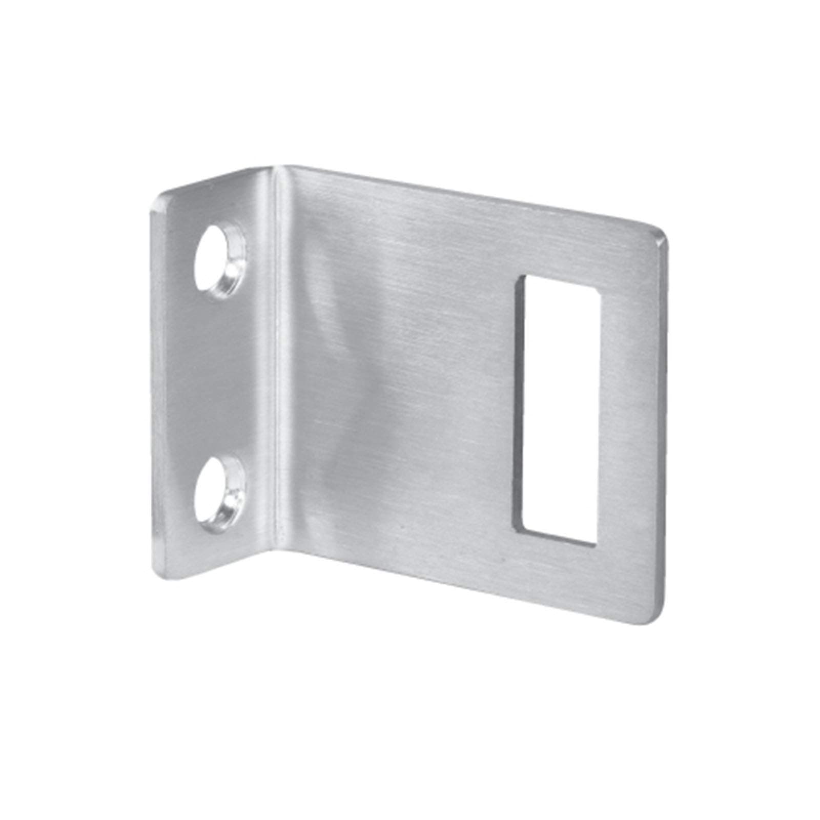 Cubicle Lock Keep for 20mm Partitions in Silver Satin Stainless Steel