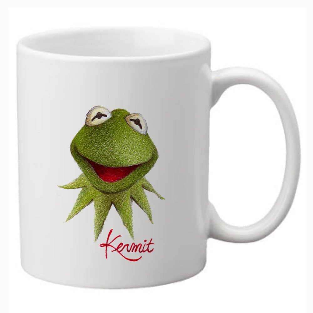 Kermit the Frog Art Mug 11oz Ceramic Coffee Mug (White)