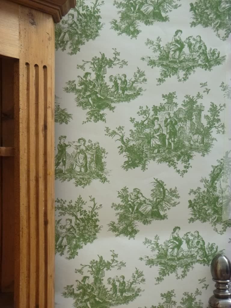 De Jouy Wallpaper Green 6123