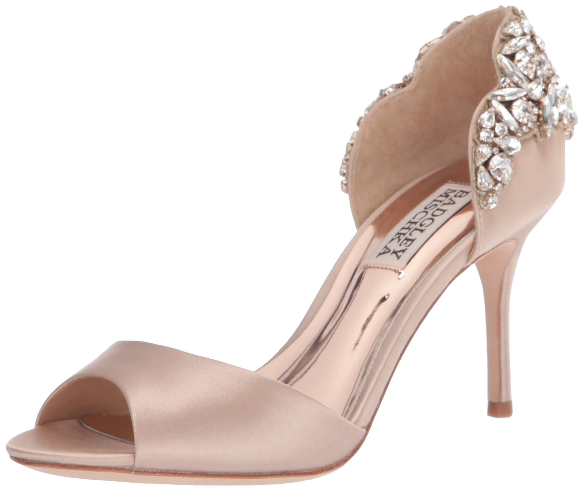 Badgley Mischka Celeste Embellished Peep Toe
