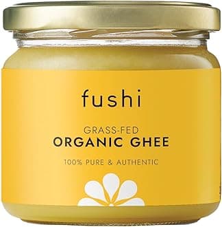 Organic Ghee 230g – Organic Certified | English Ghee | Vegetarian, Clarified Pure Ayurveda Grass Fed Butter | Ghee Butter from Free Range Grass Fed Cows | Healthy Cooking, Nutrition