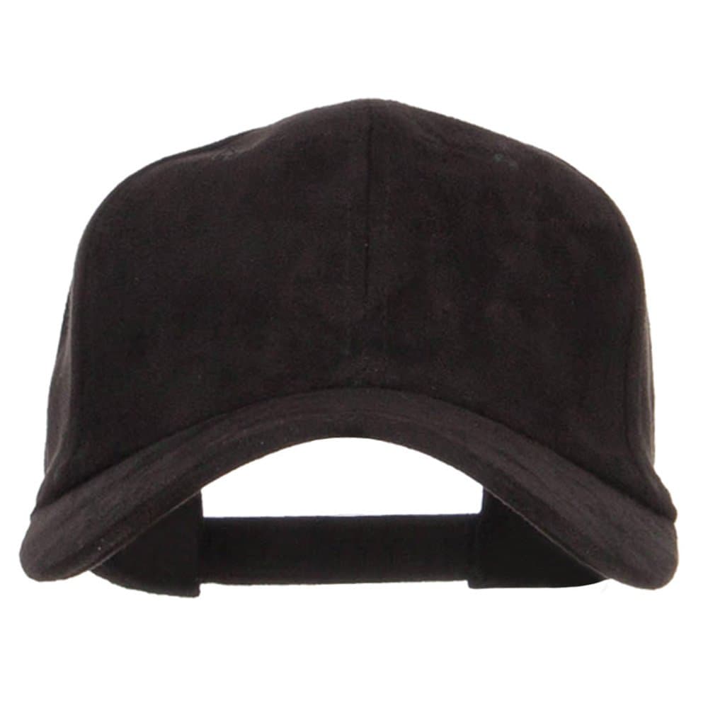 Nissi Structured Faux Suede Cap - Black OSFM