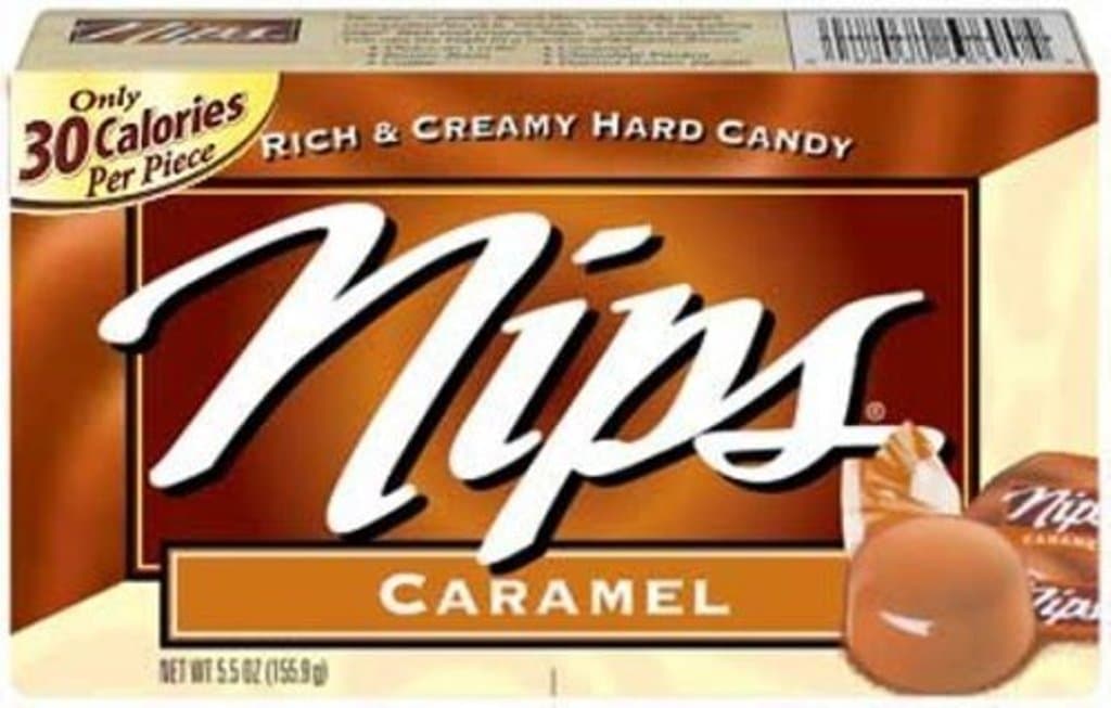 Nips Caramel Candy, 4Ounce Boxes (Pack of 12)