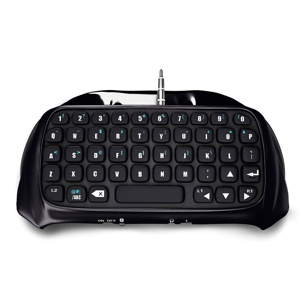 Picozon Bluetooth Wireless Mini Keyboard KeyPad Adapter for PlayStation 4 DualShock Controller