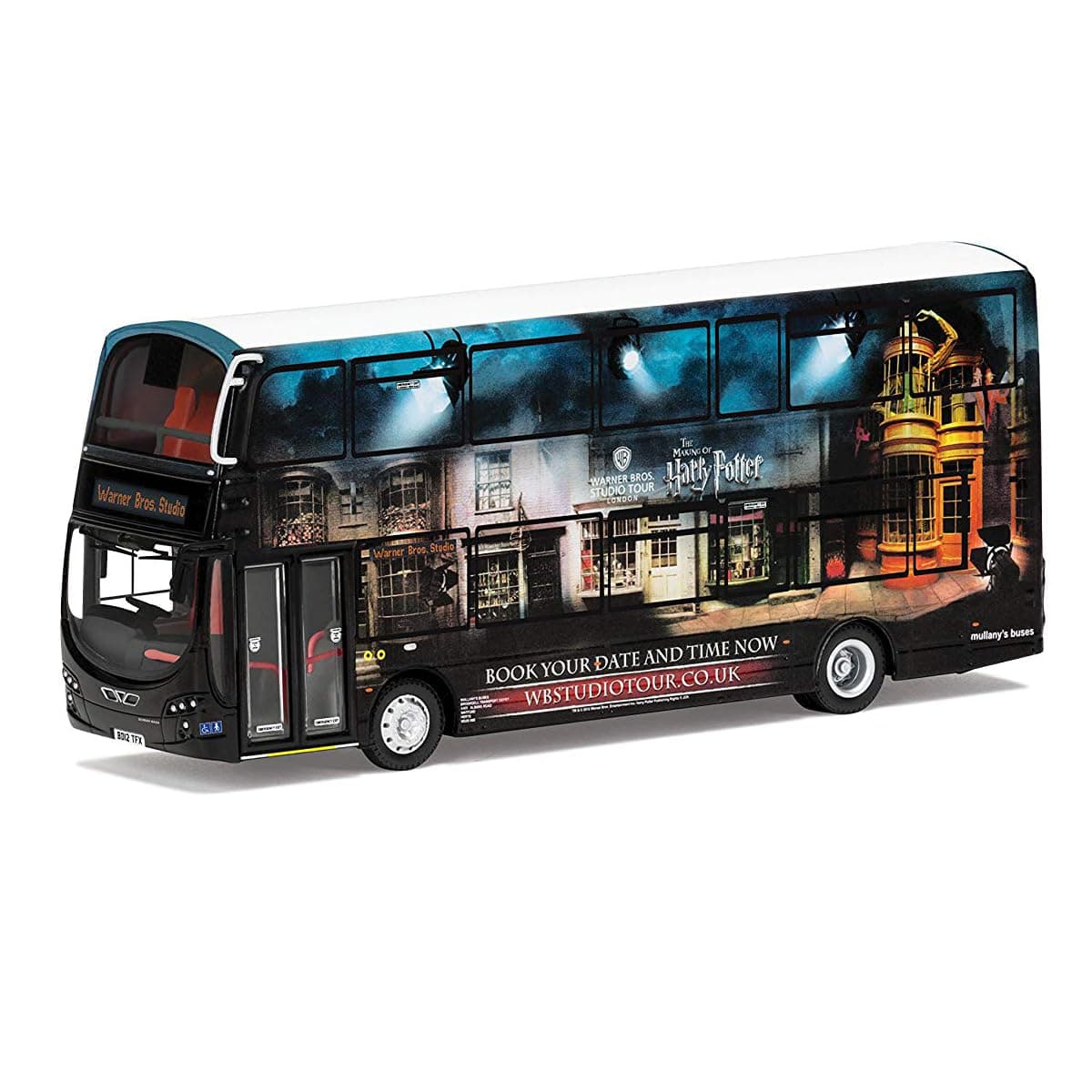 Harry Potter Wright Eclipse Double Decker Warner Bros Studio Shuttle Bus 1:76 Diecast Display Model OM46513