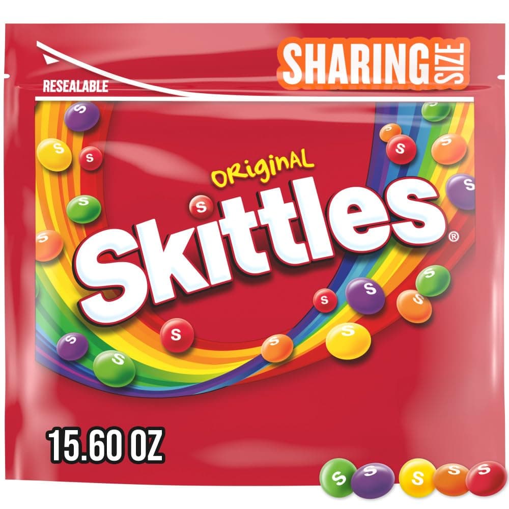SKITTLES Original Chewy Summer Candy Sharing Size, 15.6oz