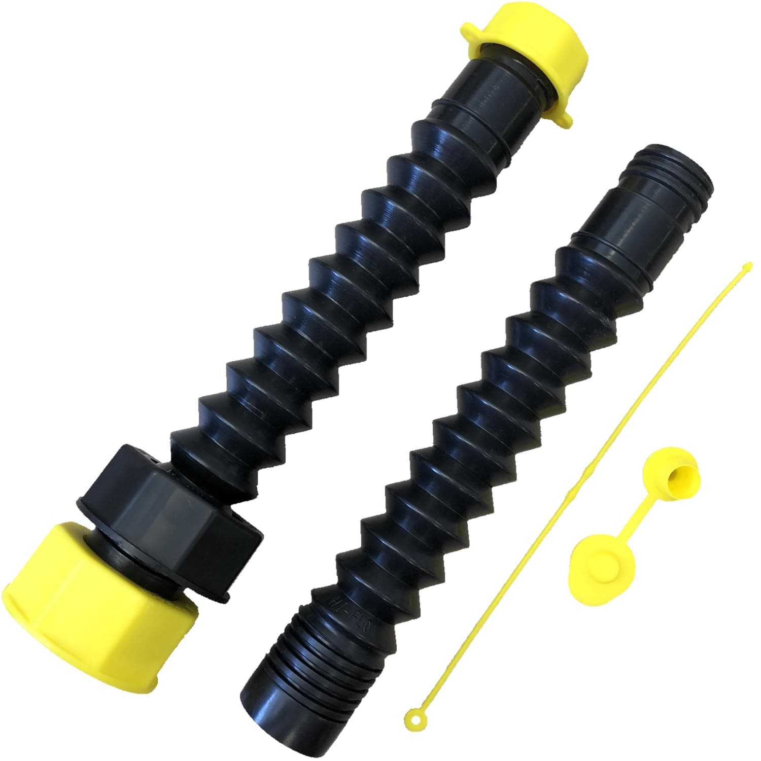 EZ-POUR Multi Use Deluxe Gas Can Spout - 1, 2, 5 Gallon Hi-Flo System with Extension, Flexible Gas Can Nozzle for Jerry Can