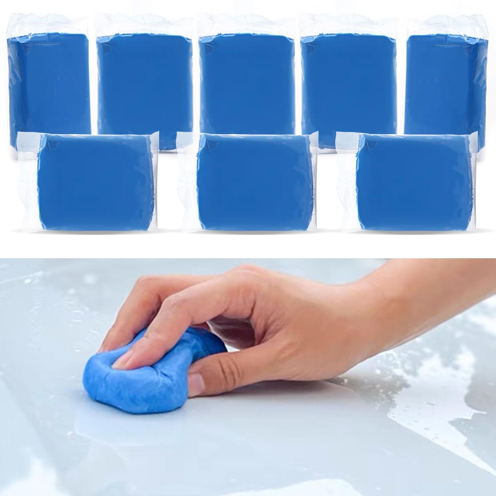 8 Pack Clay Bars Kit for Auto Detailing, 400g Premium Magic Clay | Adsorption Capacity for Detailing & Wash Clean