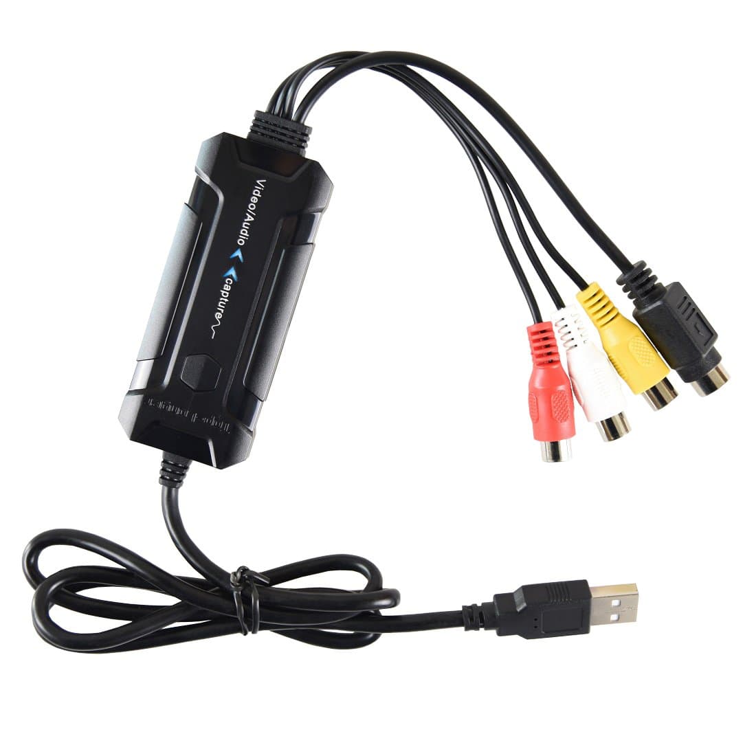 RBSK AVC05 Ruibo Sike USB 2.0 Video/Audio Capture Card for Mac OS X and Windows-Black