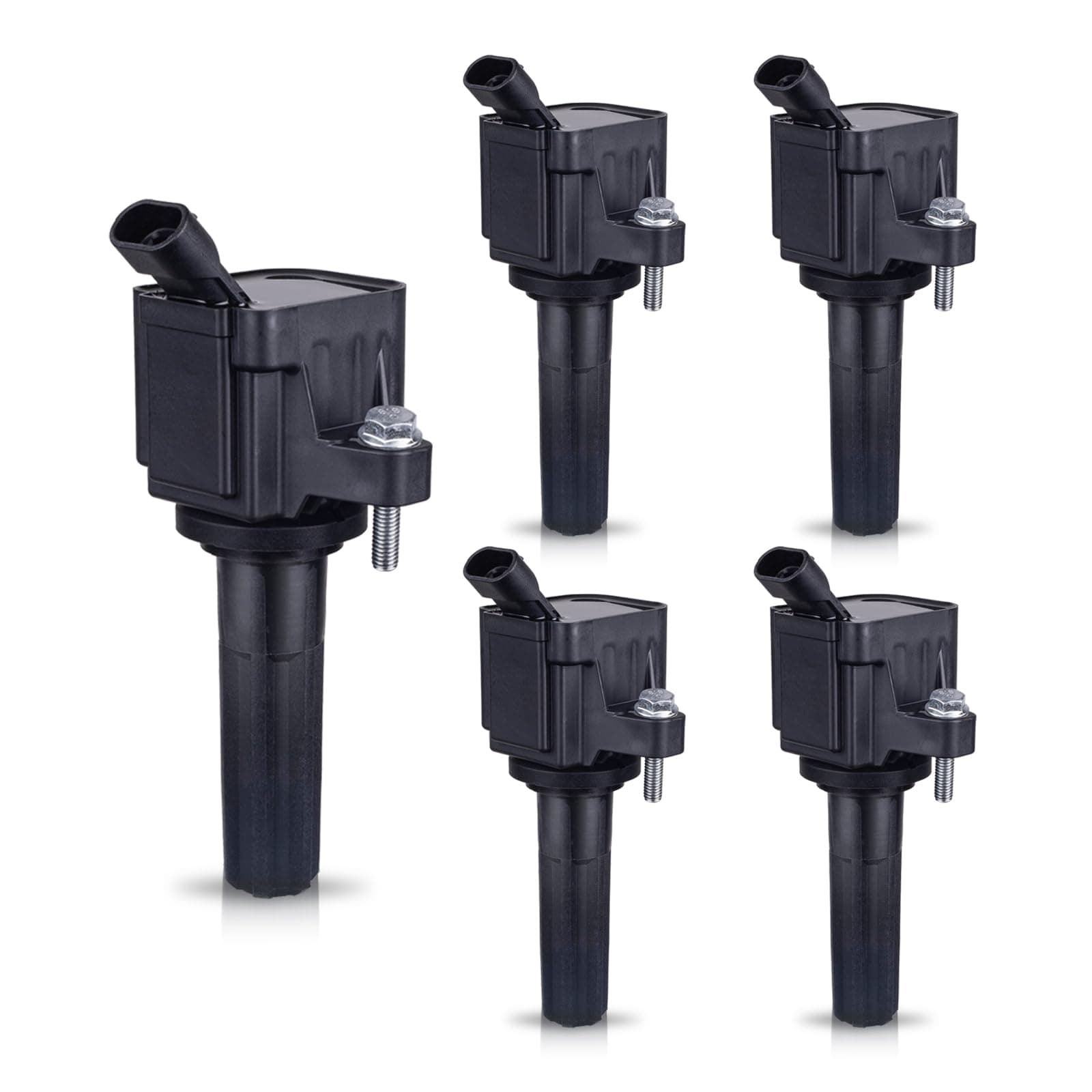 ENA Set of 5 Ignition Coil Pack Compatible with Chevy GMC Hummer 2007 2008 2009 2010 2011 2012 Colorado, 2007-2012 Canyon, 2007-2010 H3, 2009-2010 H3T 3.7L Replacement for UF497 12629472 H6T15271ZC