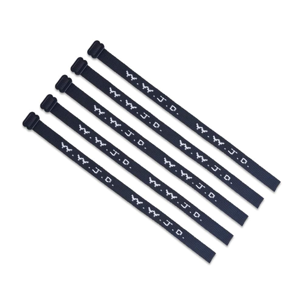WWJD Gear(5) Pack - W.W.J.D. Bracelets - 22 Individual Colors To Choose From - Mix and Match (Black)
