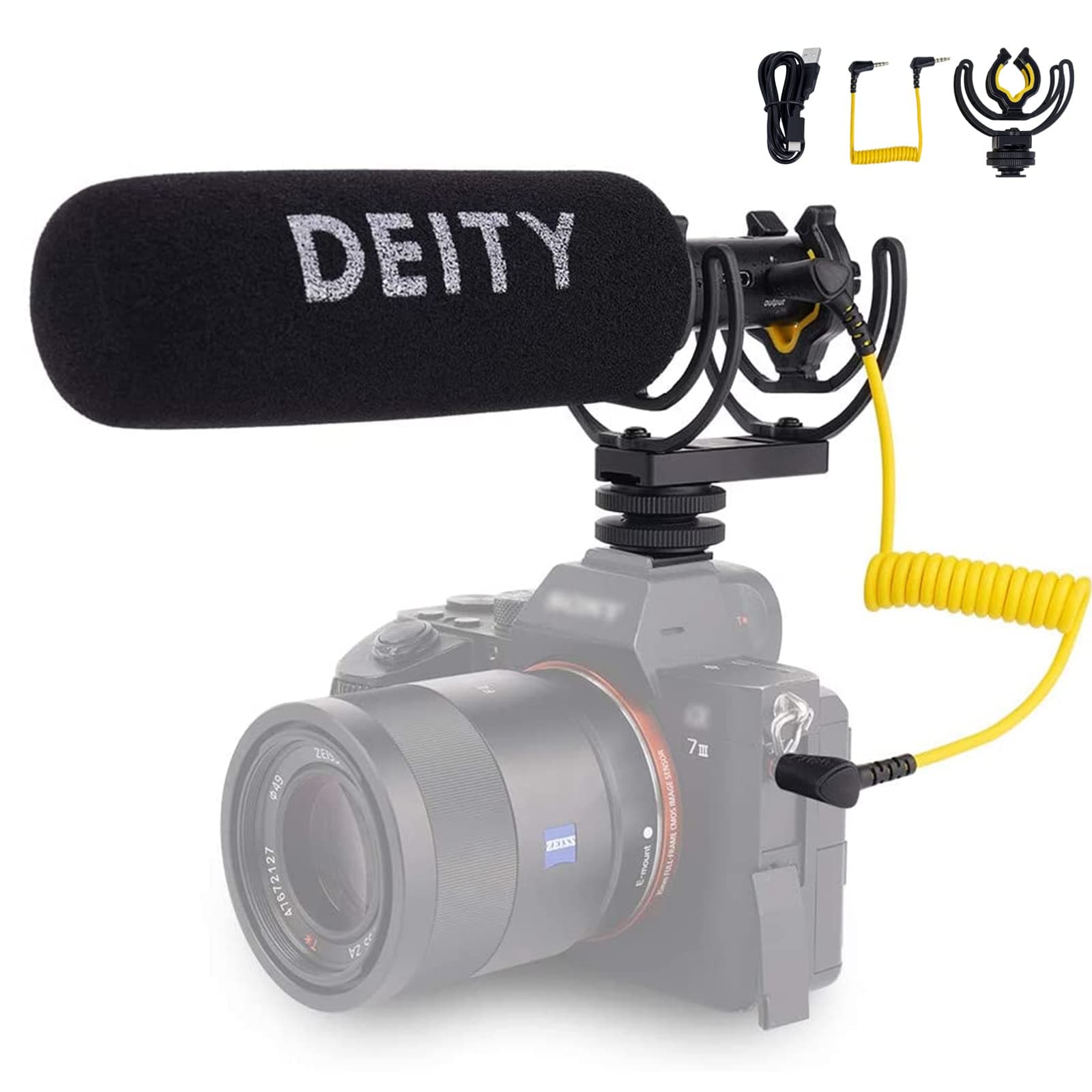 Deity V-Mic D3 Pro Shotgun Microphone with Cold Shoe Rycote Shockmount for DSLRs, Camcorders, Smartphones, Tablets