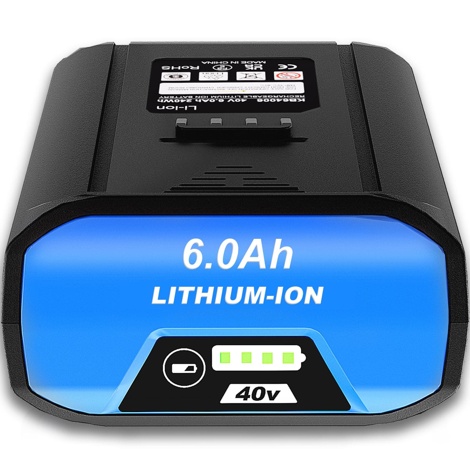 Replacement Battery for Kobalt 40V MAX Lithium Ion Battery KB440-06 KB240-06 KB2540C-06 KB640-03 Cordless Tool Battery Pack (6000mAh)