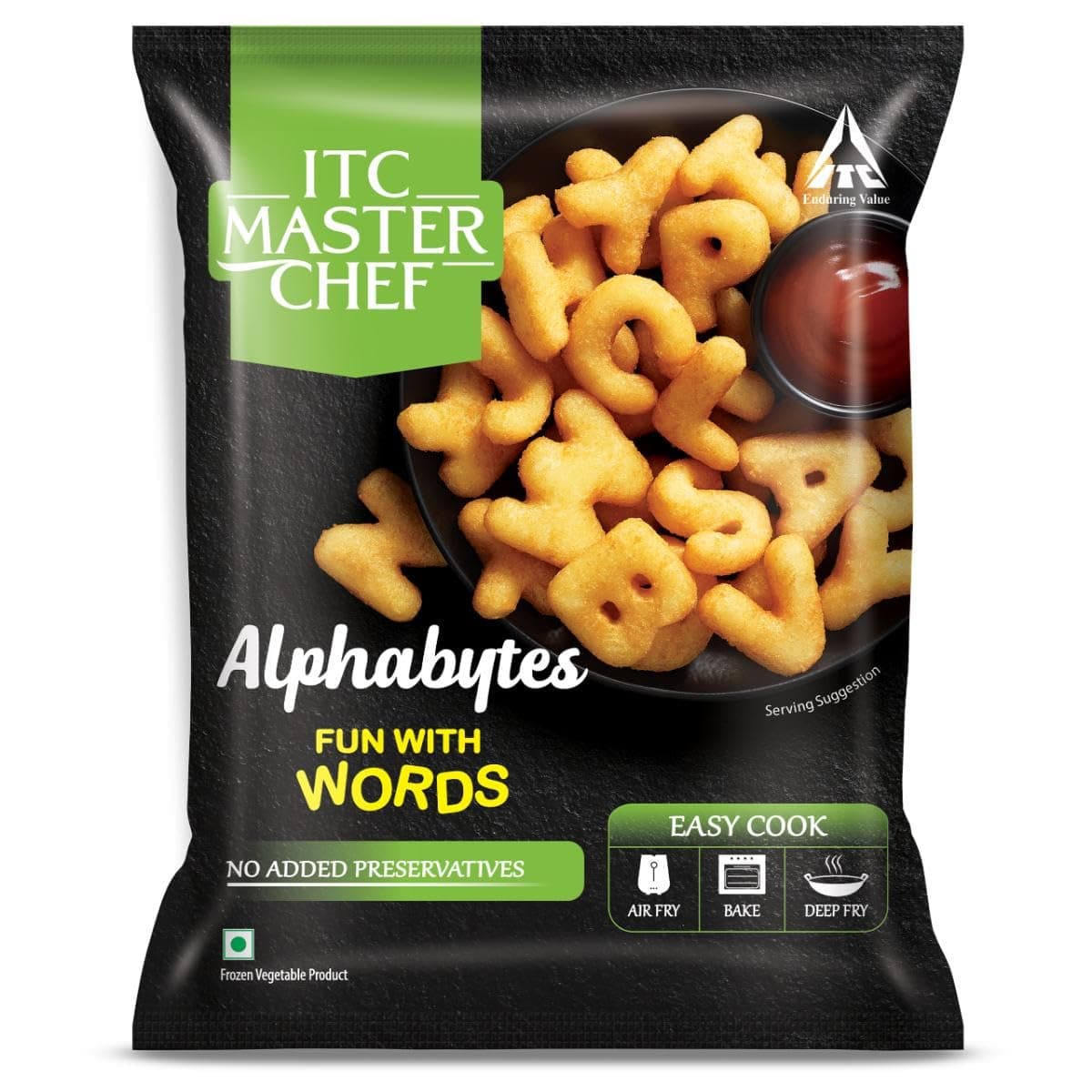 Alphabytes, Veg Frozen Snack, Ready to Cook, 495g