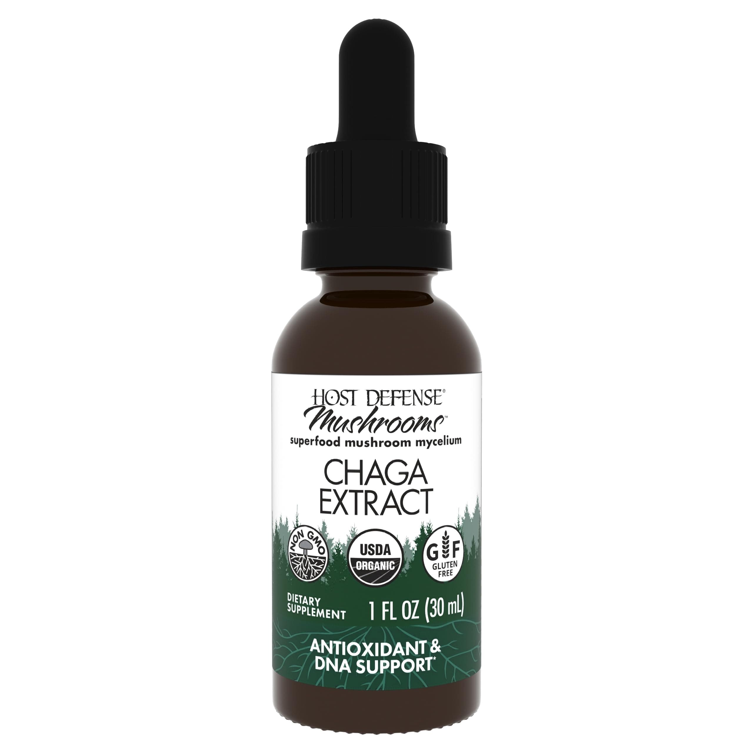 Chaga Extract - Immune System Support Supplement - Chaga Mushroom for Antioxidant Activity Support - Liquid Dietary Mushroom Supplement - 1 fl oz (30 Servings)*