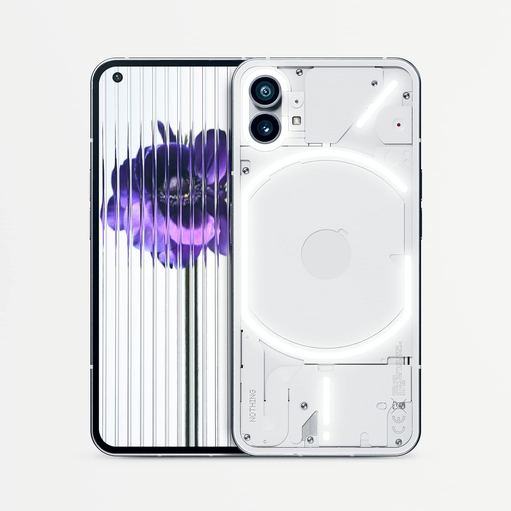 Nothing Phone (1) - 8GB RAM + 256GB, Glyph Interface, 50 MP dual camera, Nothing OS, 6.55” 120Hz OLED display, White (Renewed)