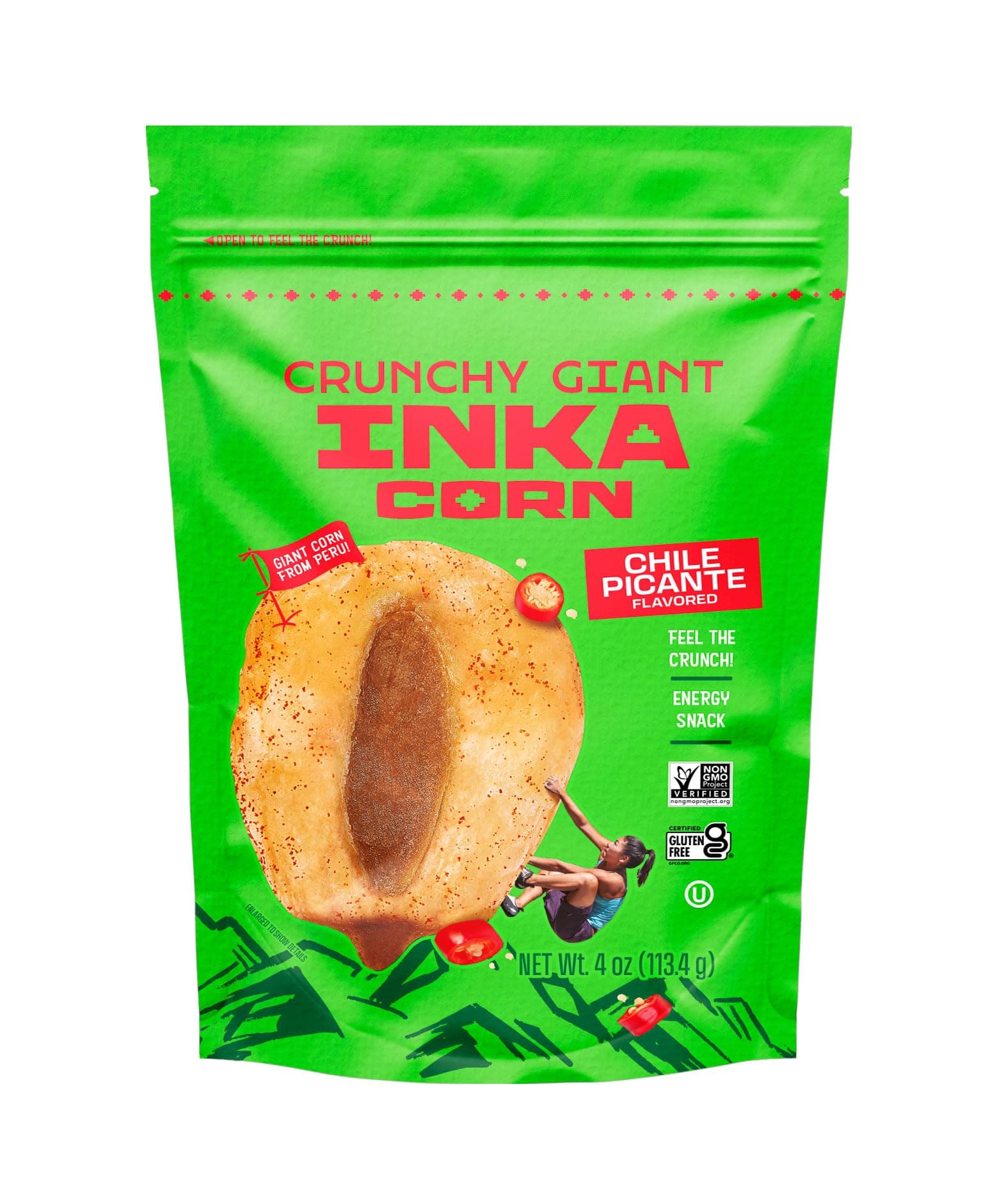 Inka Corn Giant Corn Chile Picante Doy Pack, 4 Ounce (Pack of 1)