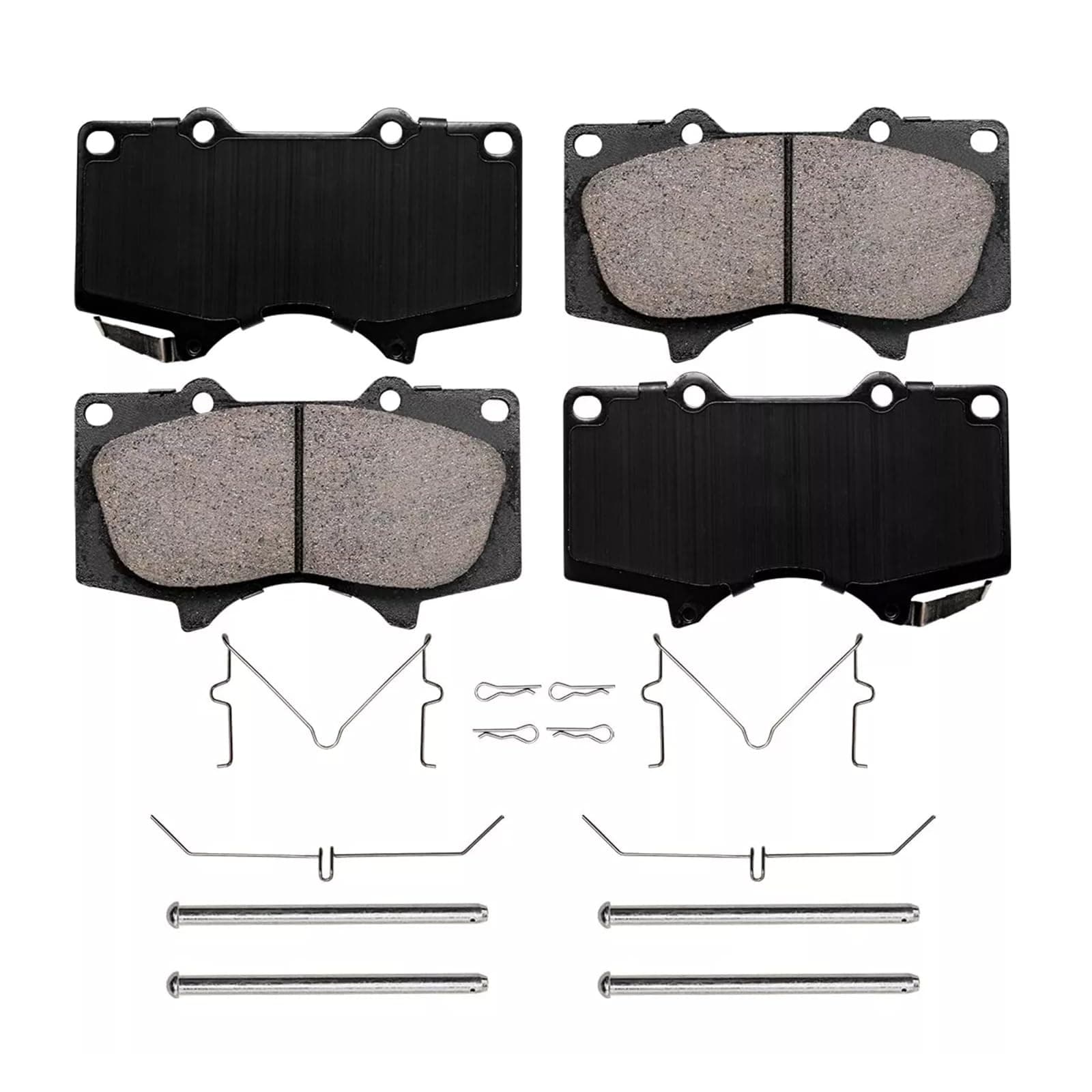 HZ976 Premium Ceramic Disc Brake Pad Set - Compatible With Select Lexus GX460, GX470; Toyota 4Runner, FJ Cruiser, Sequoia, Tacoma, Tundra; FRONT