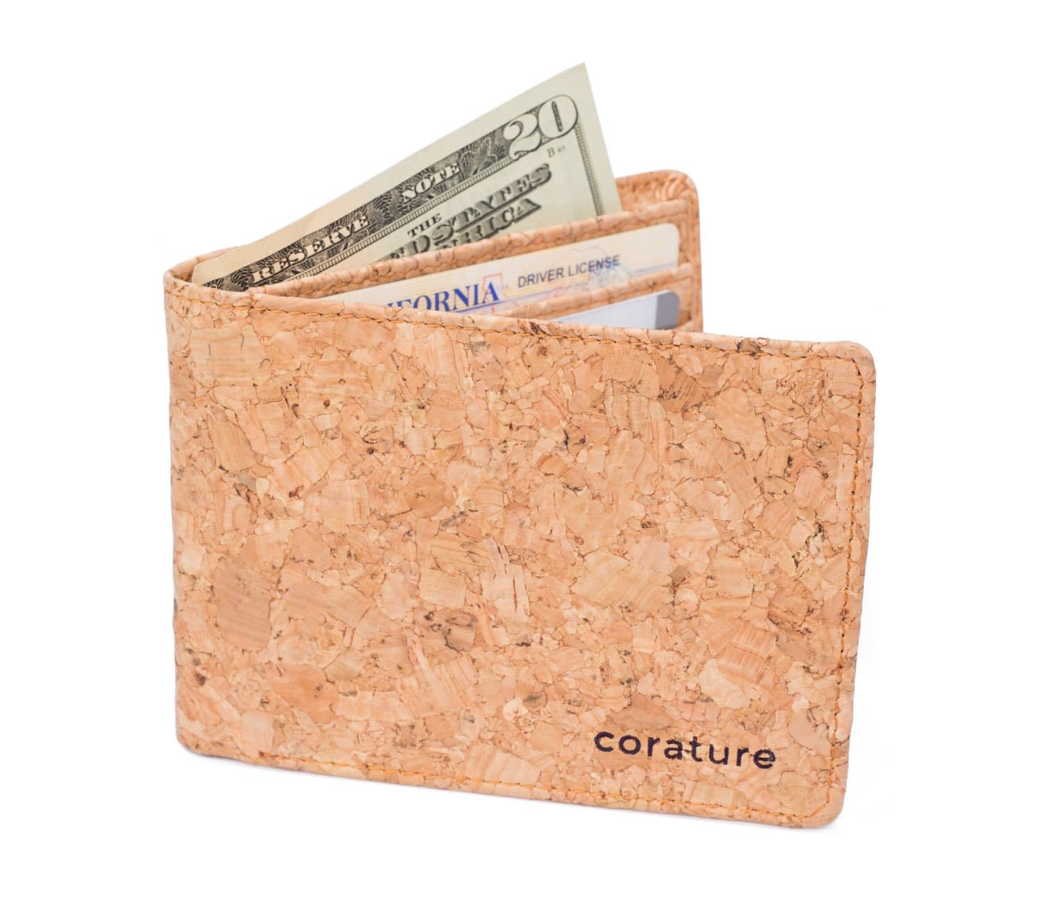 Ultra Slim BiFold Wallet made from Cork