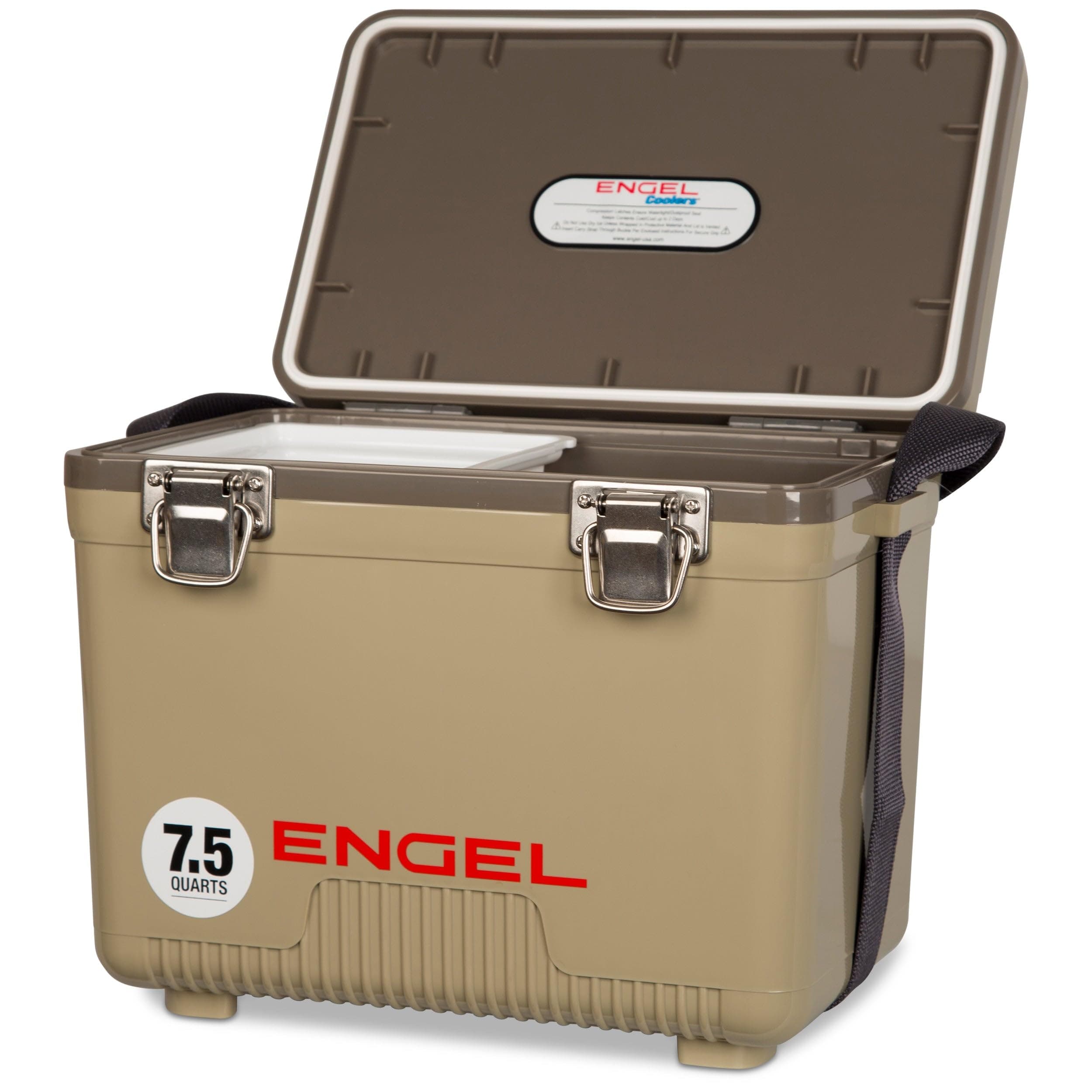 ENGEL Cooler Box 7.1 L - Leak-Proof Drybox Cooler for Camping, Fishing,Hiking,Picnic - Mini Ice Boxes Large Enough for 8 Cans, 31 x 20.3 x 25.4 CM Small Cool Box for Drinks and Food