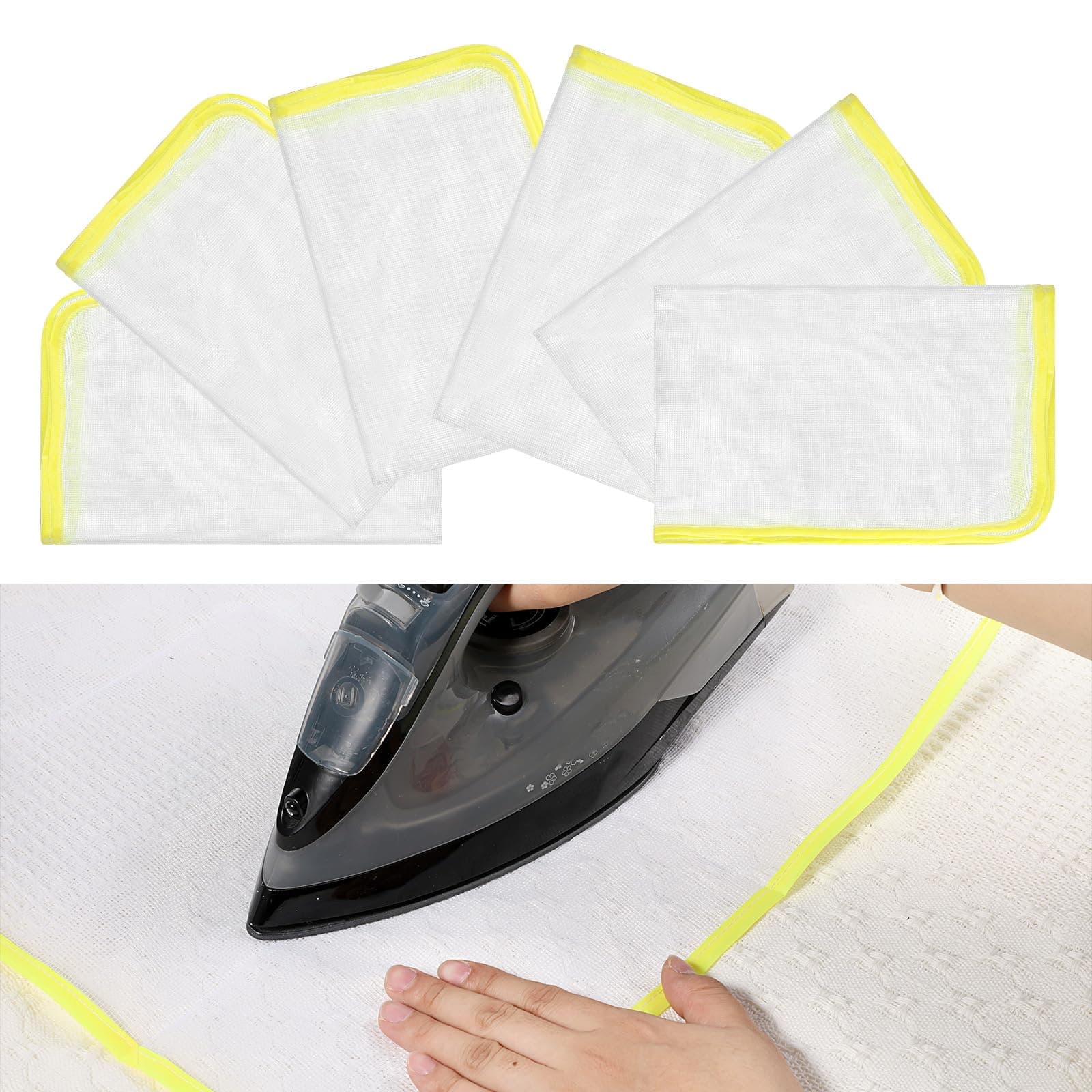 Sliverdew 6 Pack Pressing Cloth for Ironing Scorch Mesh Cloth Scorch-Saving Ironing Protector Insulation Pad Ironing Cloth to Protect Clothes 23.6×15.7"