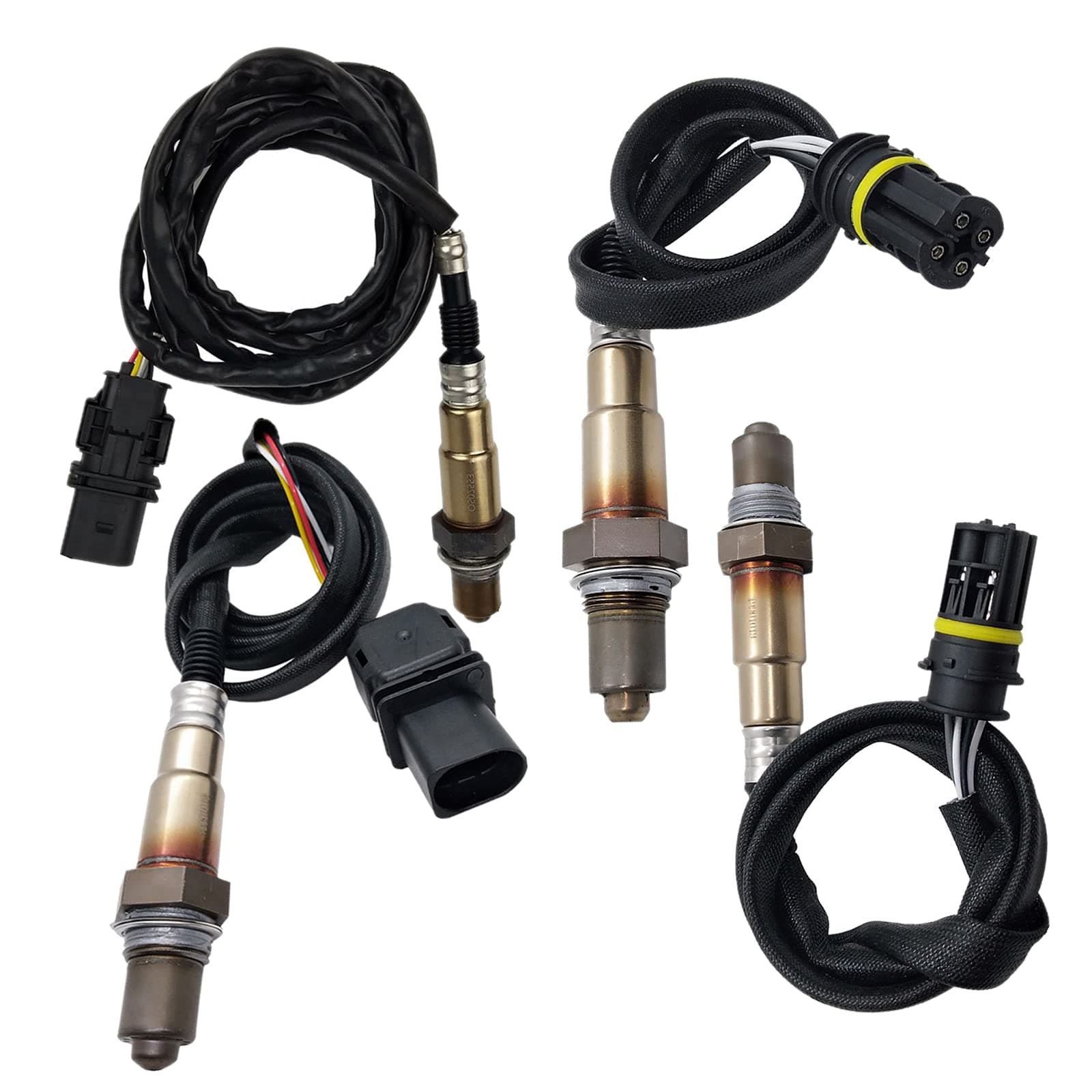 KEC Pack of 4Pcs O2 Oxygen Sensor Upstream And Downstream Replacement For BMW 335I 128I 323I 528I X3 X5 Z4 234-5138 234-5139 234-4892 234-4876