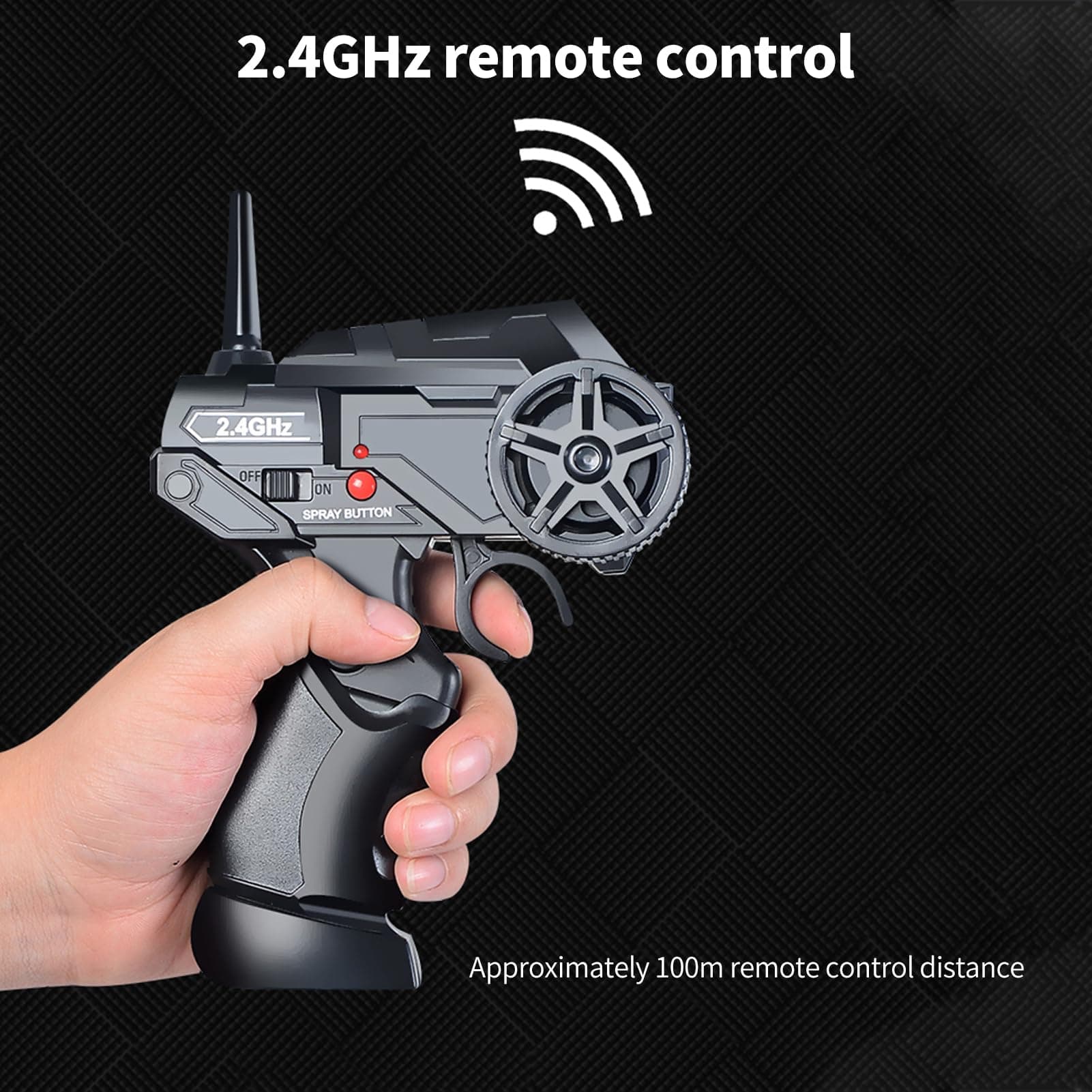 GoolRC Remote Control Drift Car 1/16 Remote Control Spray Car 2.4GHz 4WD Remote Control Race Car Kids Gift for Kids Boys Girls with LED Lights Tires Replaceable