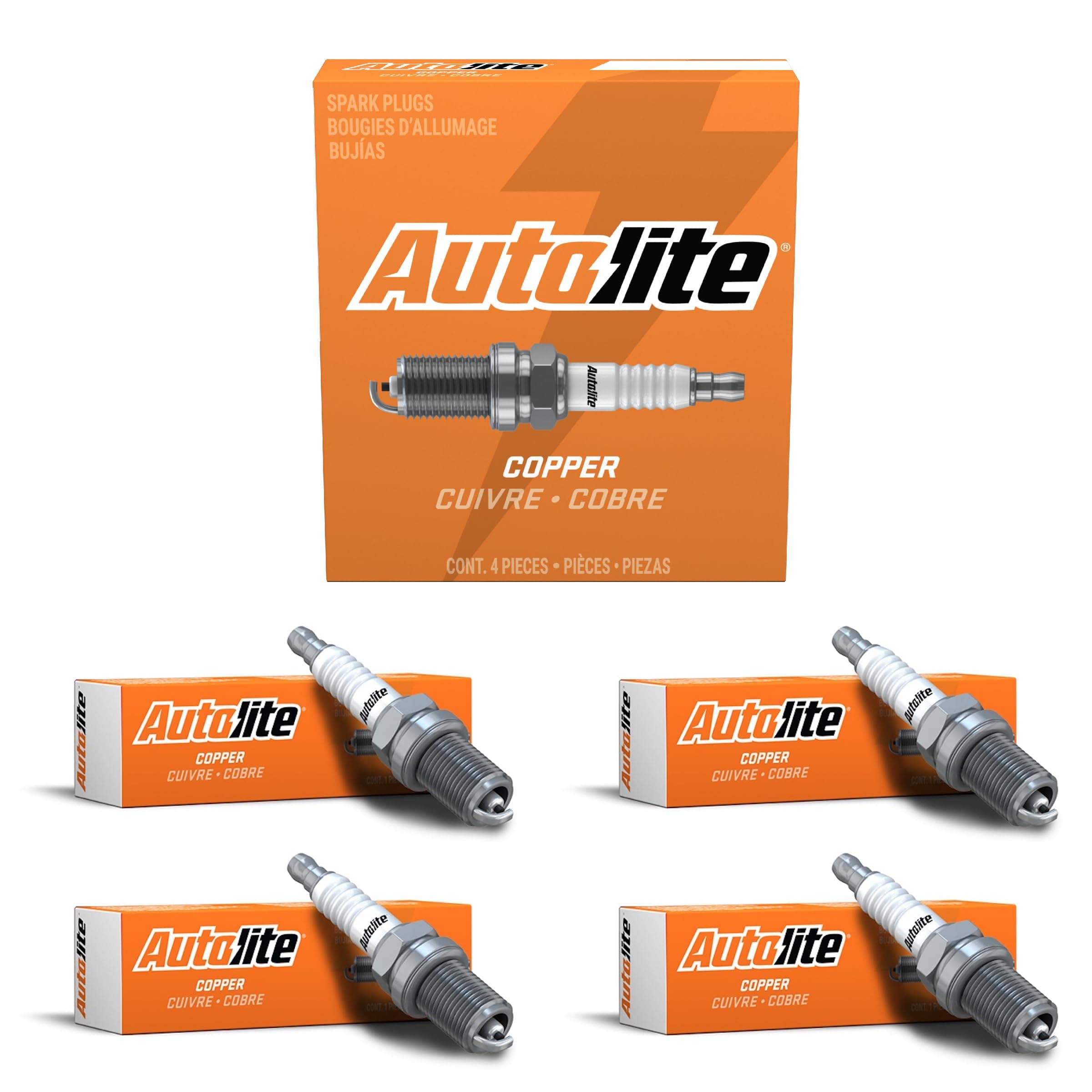 Autolite 437 Copper Non-Resistor Automotive Replacement Spark Plug (1 Pack)
