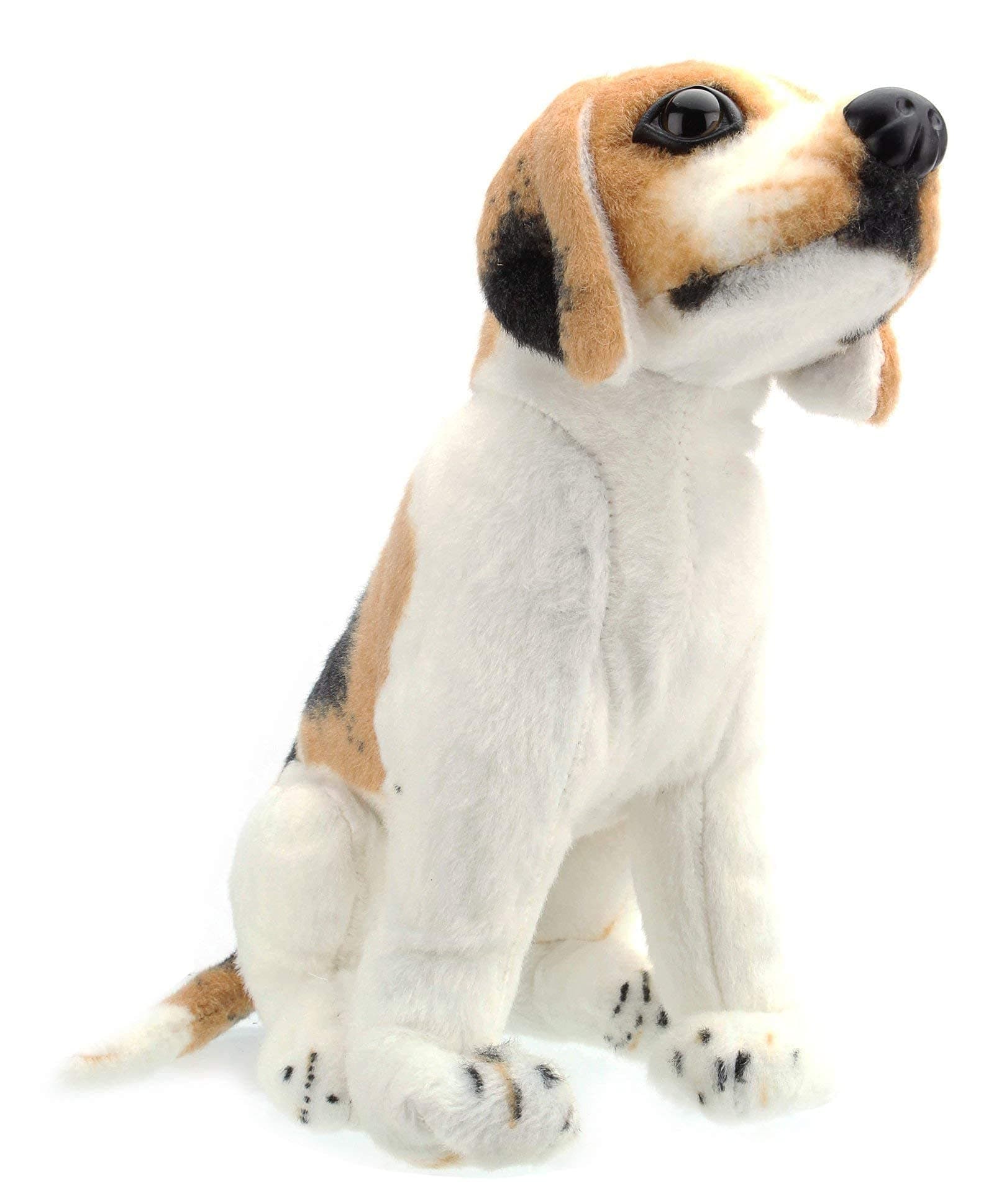 Beagle Sitting Dog Soft Plush Stuffed for Kids Boys & Girls Birthday Gifts Home Decoration (Color: White Size: 22 cm)