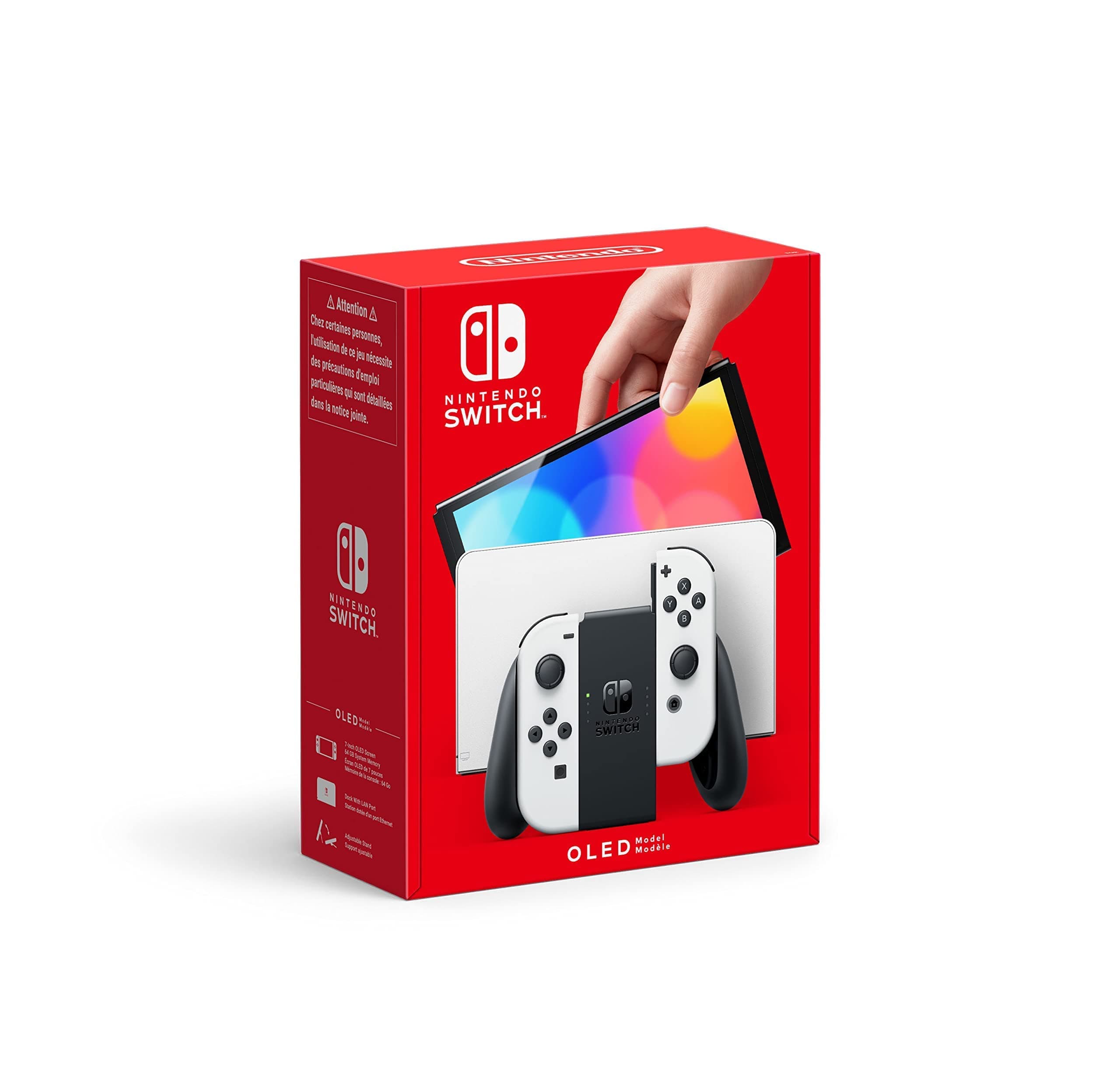 Nintendo Switch (OLED model) with White Joy-Con (JAPAN) (iNTERNATIONAL)