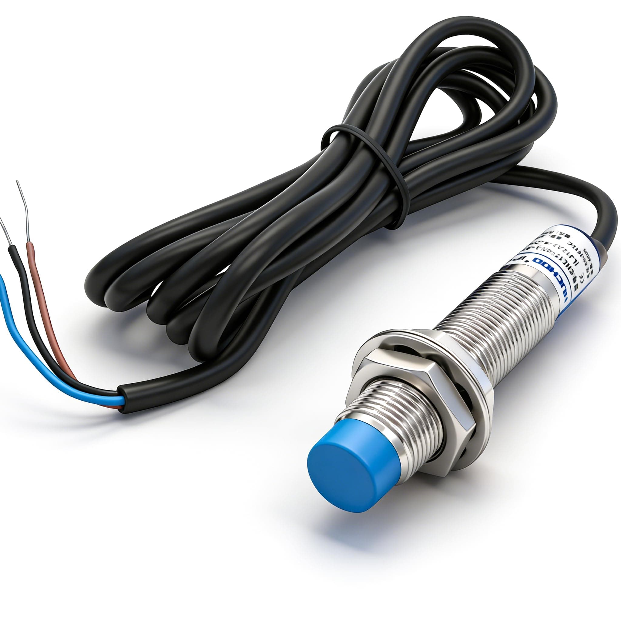 Twidec /M12 Approach Sensor Inductive Proximity Switch NPN NO DC 6-36V, 4mm Detecting Distance LJ12A3-4-Z/BX