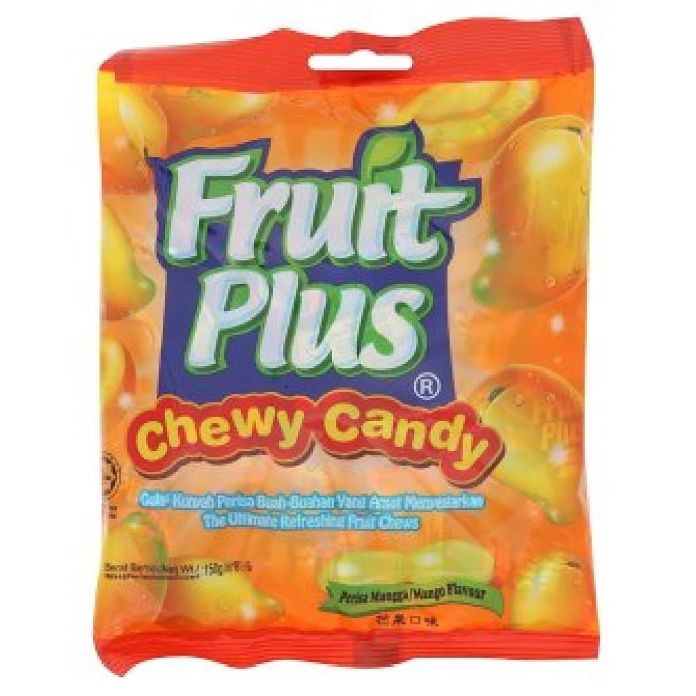 Fruit Plus Chewy Candy 150g (Mango Flavour, 6 Packs)