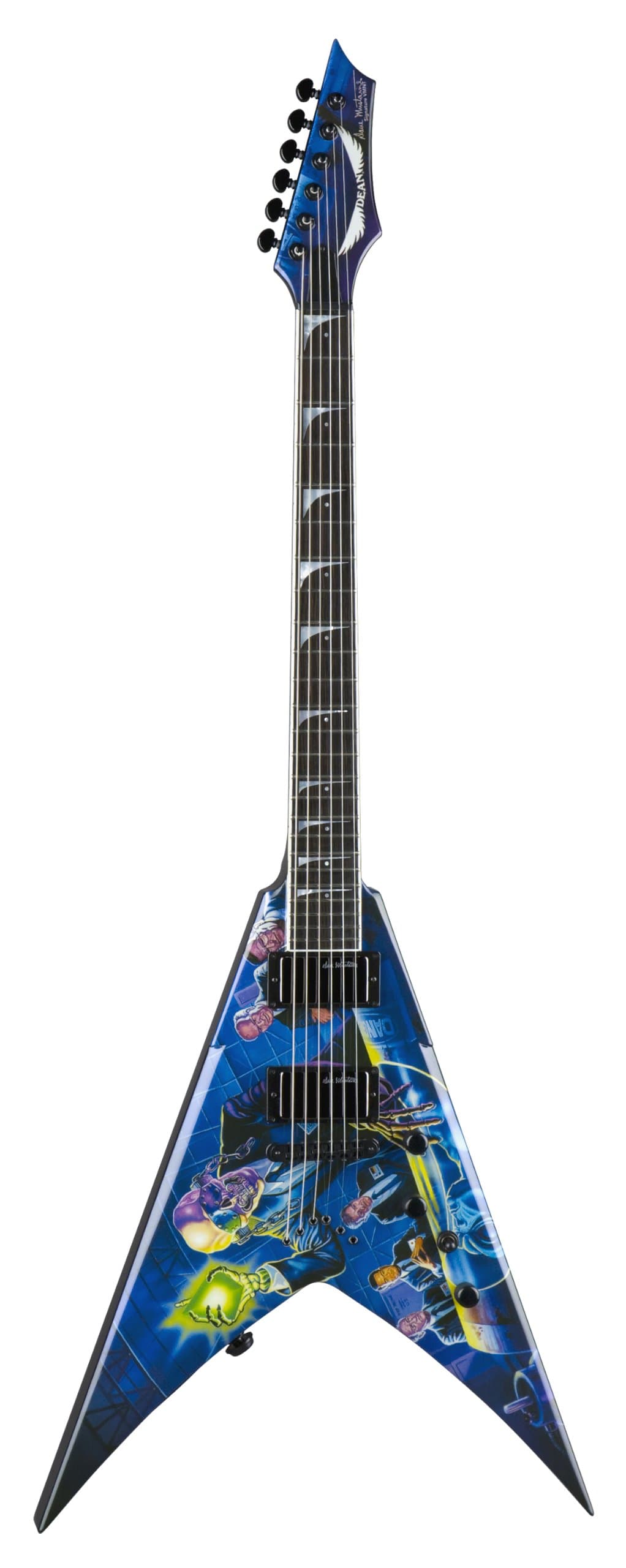 Dean Guitars "VMNT RIP Dave Mustaine Rust In Peace V-Shape" Electric Guitar with Case