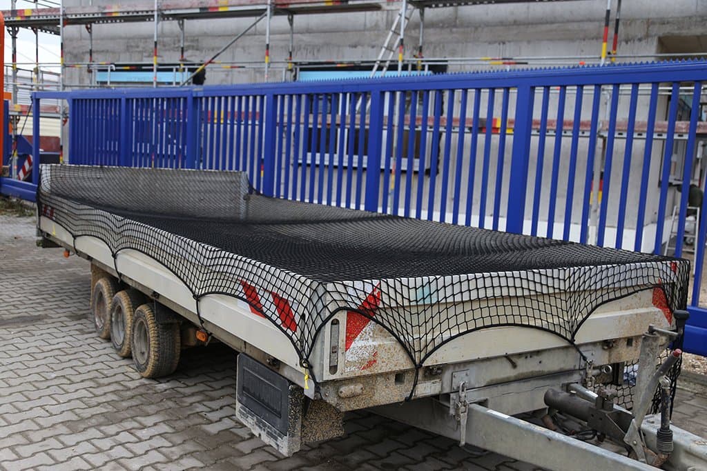 Cover Net 2.5 m x 3 m Transport Net for Trailer for Load Securing in Black