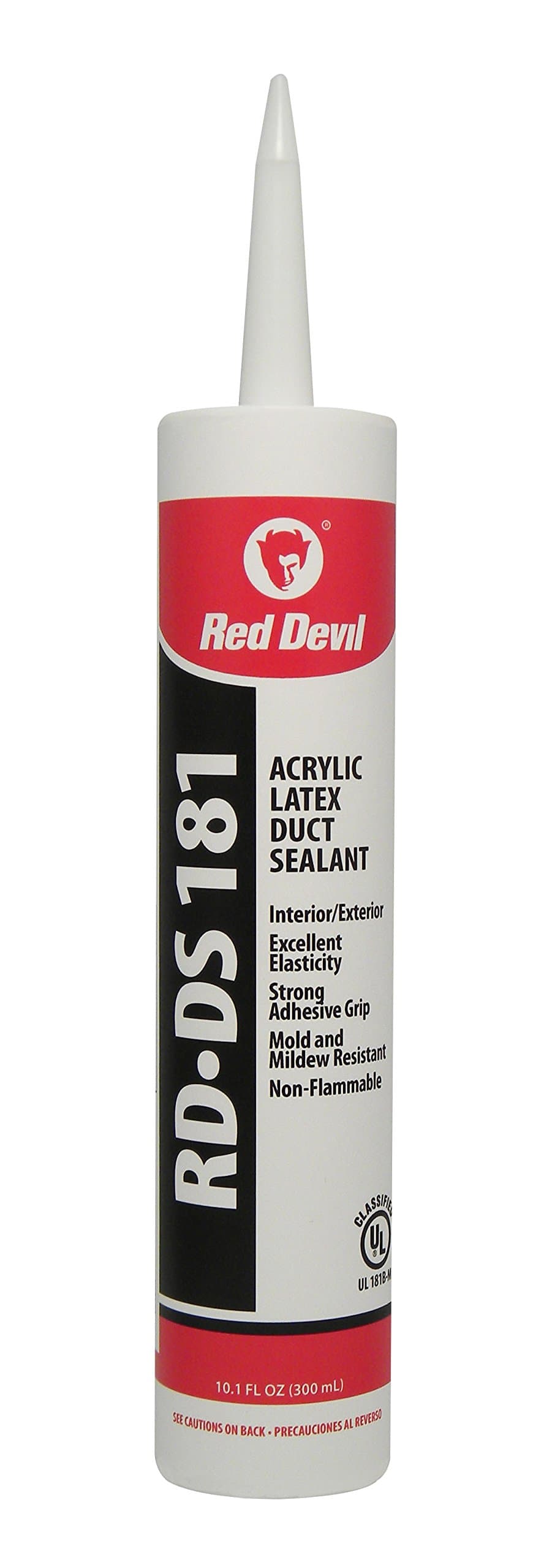 Red Devil 0846DS Acrylic Duct Sealant, 10.1 oz, Gray