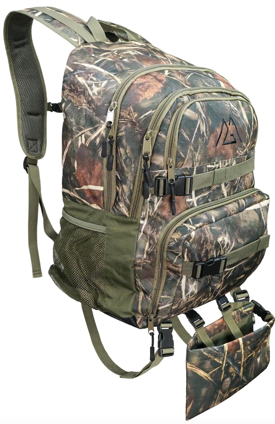 Hunting Backpack with Bow/Rifle Holder, Large, Camouflage