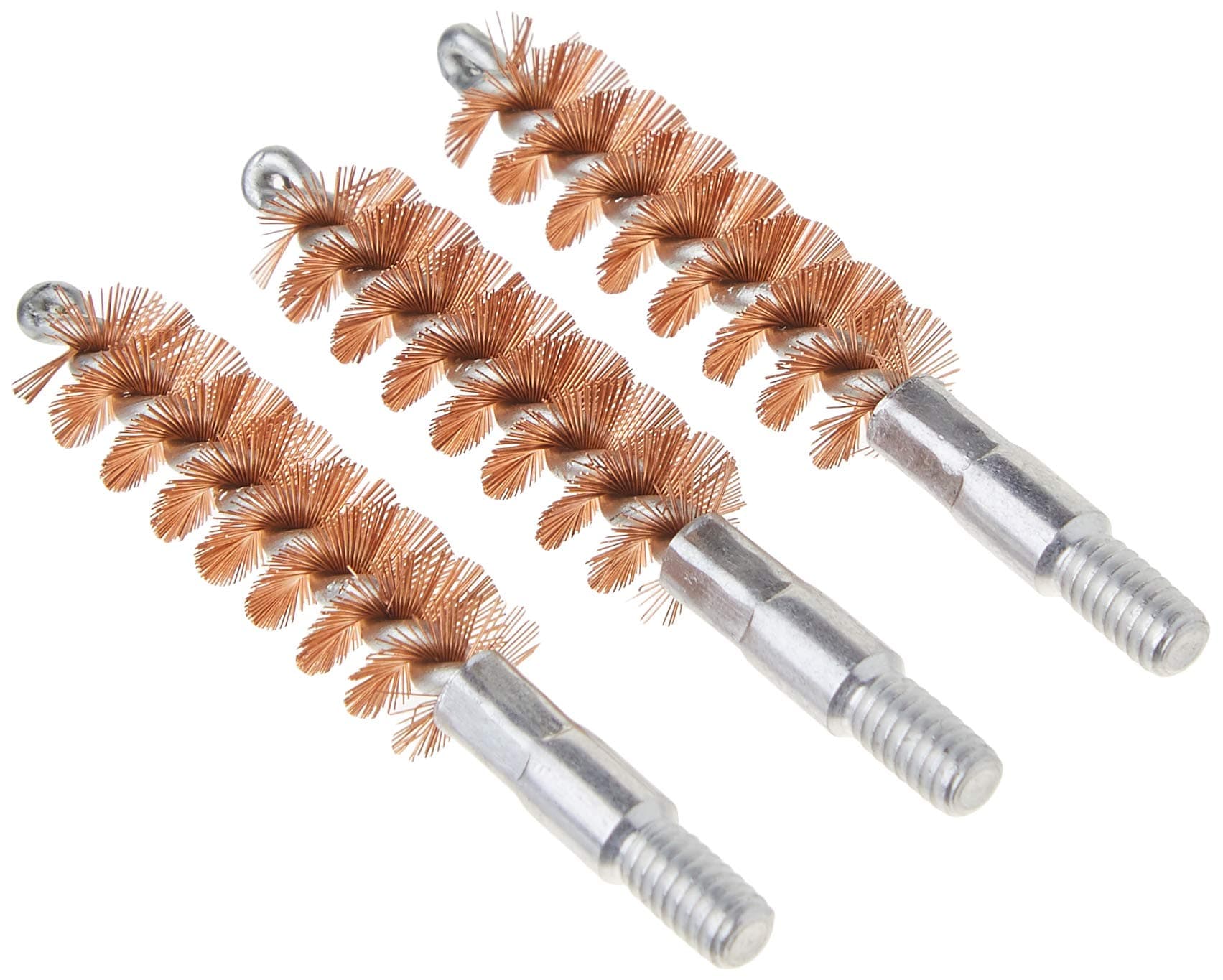 Handgun Bronze Bore Brush 3-Pack with Premium Phosphor Bronze Bristles for Pistol Cleaning, Gun Maintenance, Gunsmithing