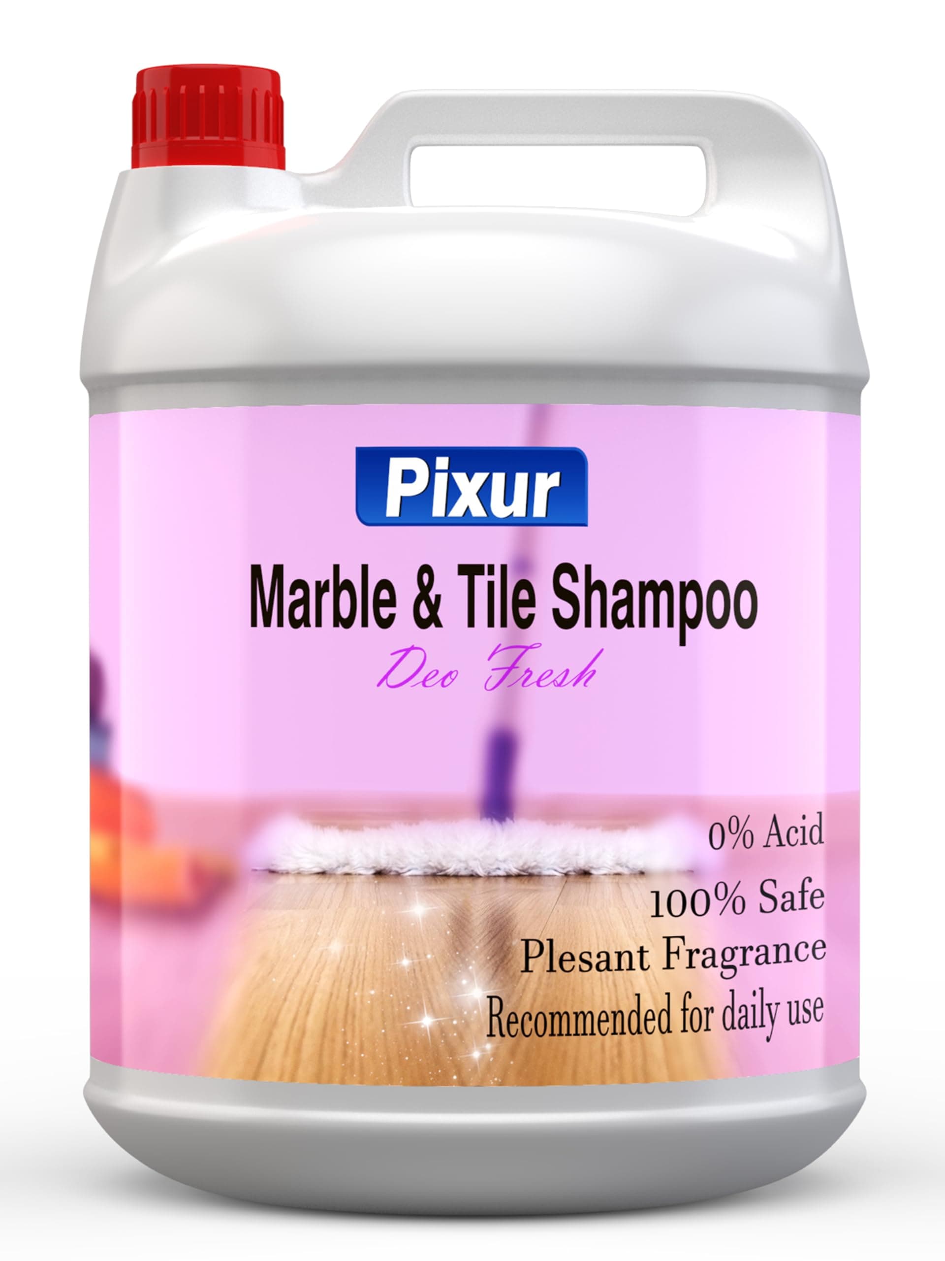 Pixur Marble and Tile Shampoo Deo Fresh 5 L Floor Cleaner Thick Liquid Floor Wash No Hcl Acid Formula Safe For All Floor Types Eco friendly Cleaning Solution