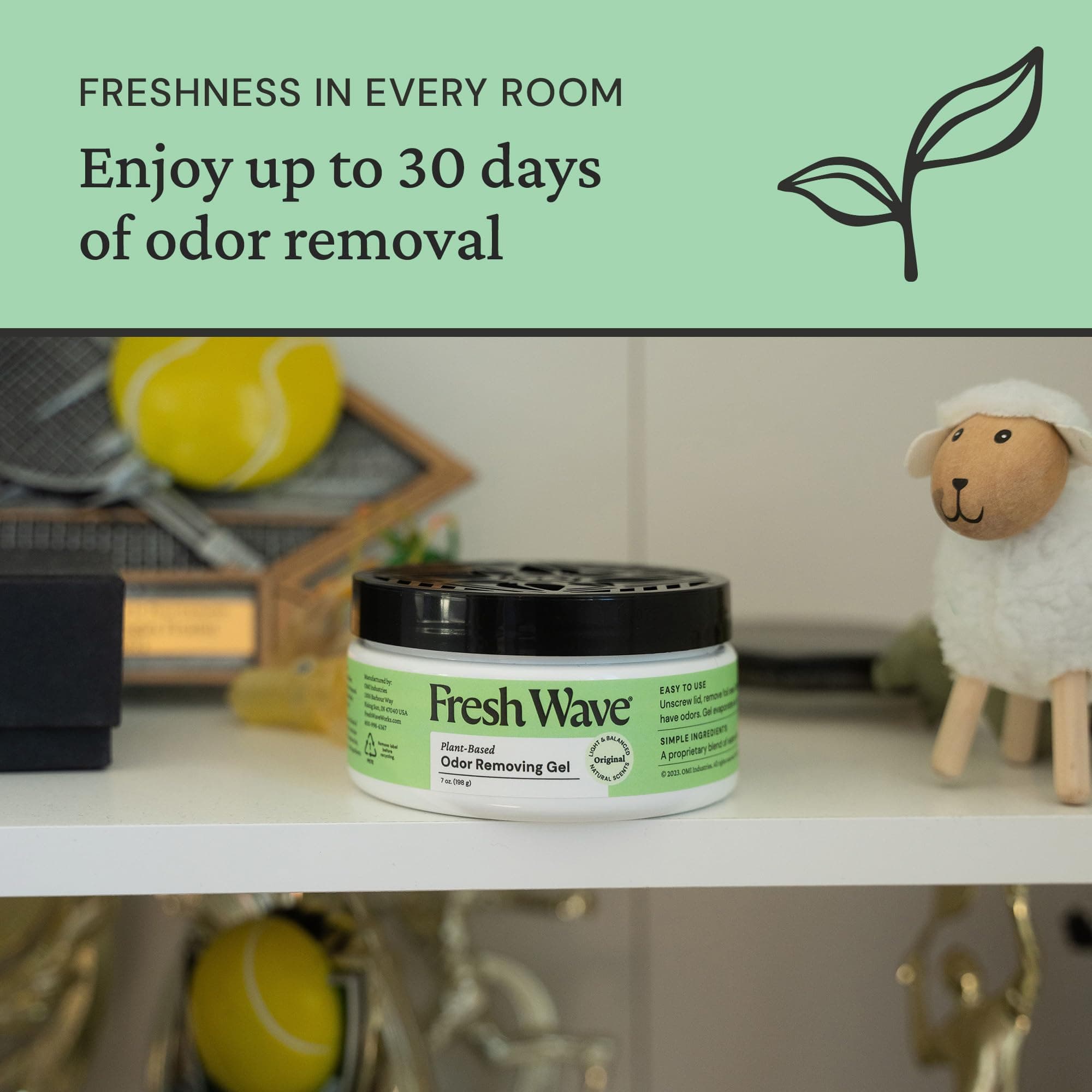 Fresh Wave Odor Neutralizing Crystal Gel Unscented Jar 8 Oz (3 Pack) (3)