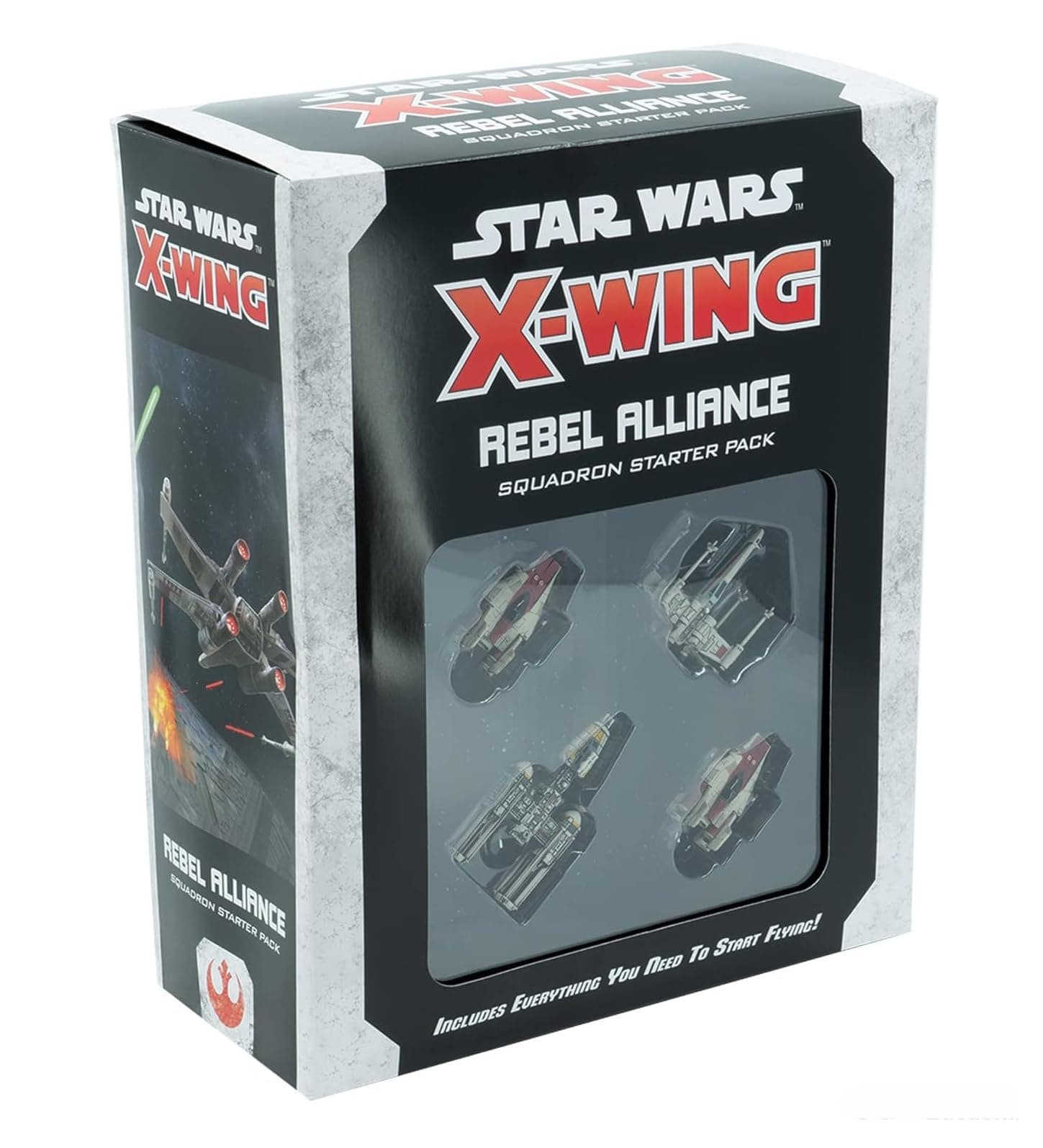 Atomic Mass Games Star Wars X-Wing 2nd Edition Miniatures Game Rebel Alliance Squadron Starter Pack | Strategy Game for Adults and Teens | Ages 14+ | 2 Players | Avg. Playtime 45 Mins | Made