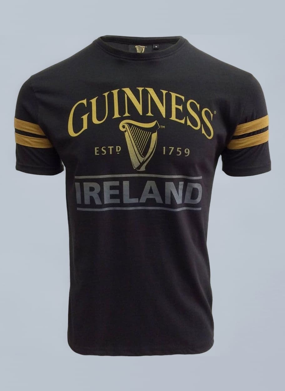 Guinness Black Deep Tan Tape Tee-Shirt