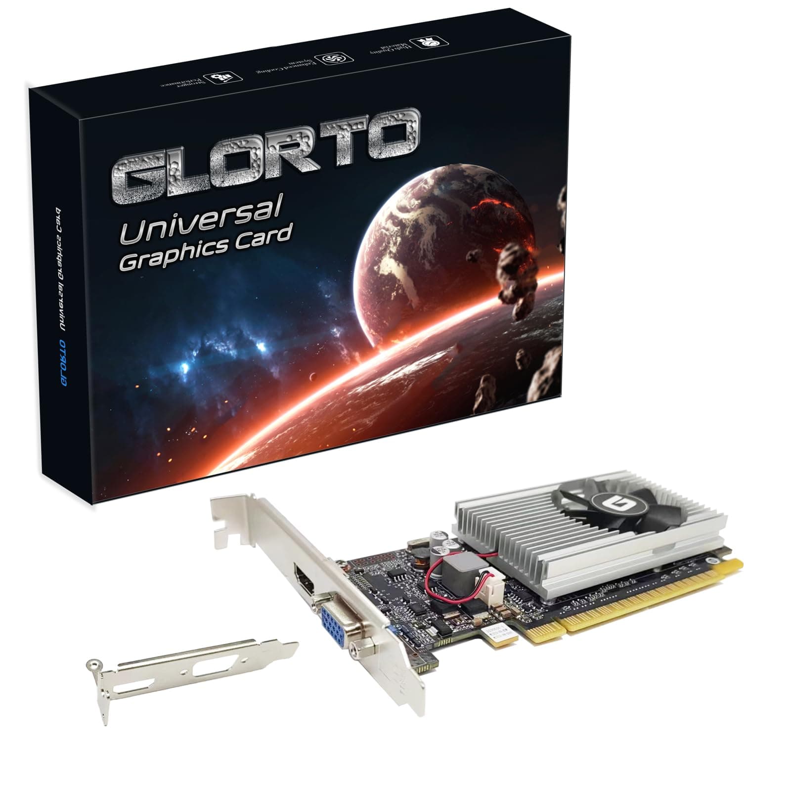 GeForce GT 210 1024 MB DDR3 Low Profile Graphics Card, PCI Express 1.0 x16, Entry Level GPU for PC, SFF and HTPC (HDMI/VGA)