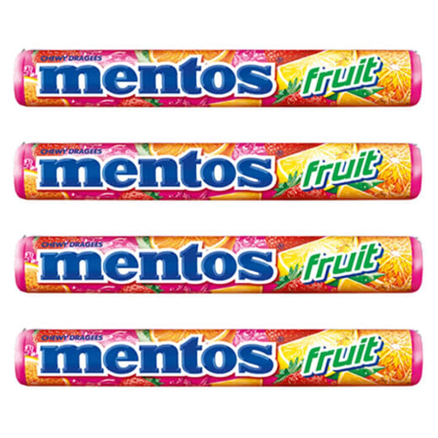 Mentos Fruit Roll, 4 X 29 Gram