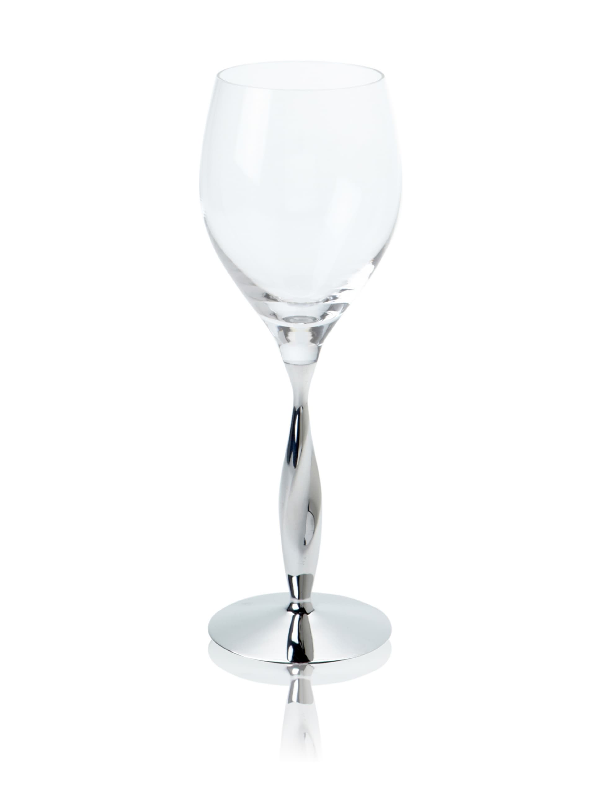 Nambé Twist Wine Glass, Clear