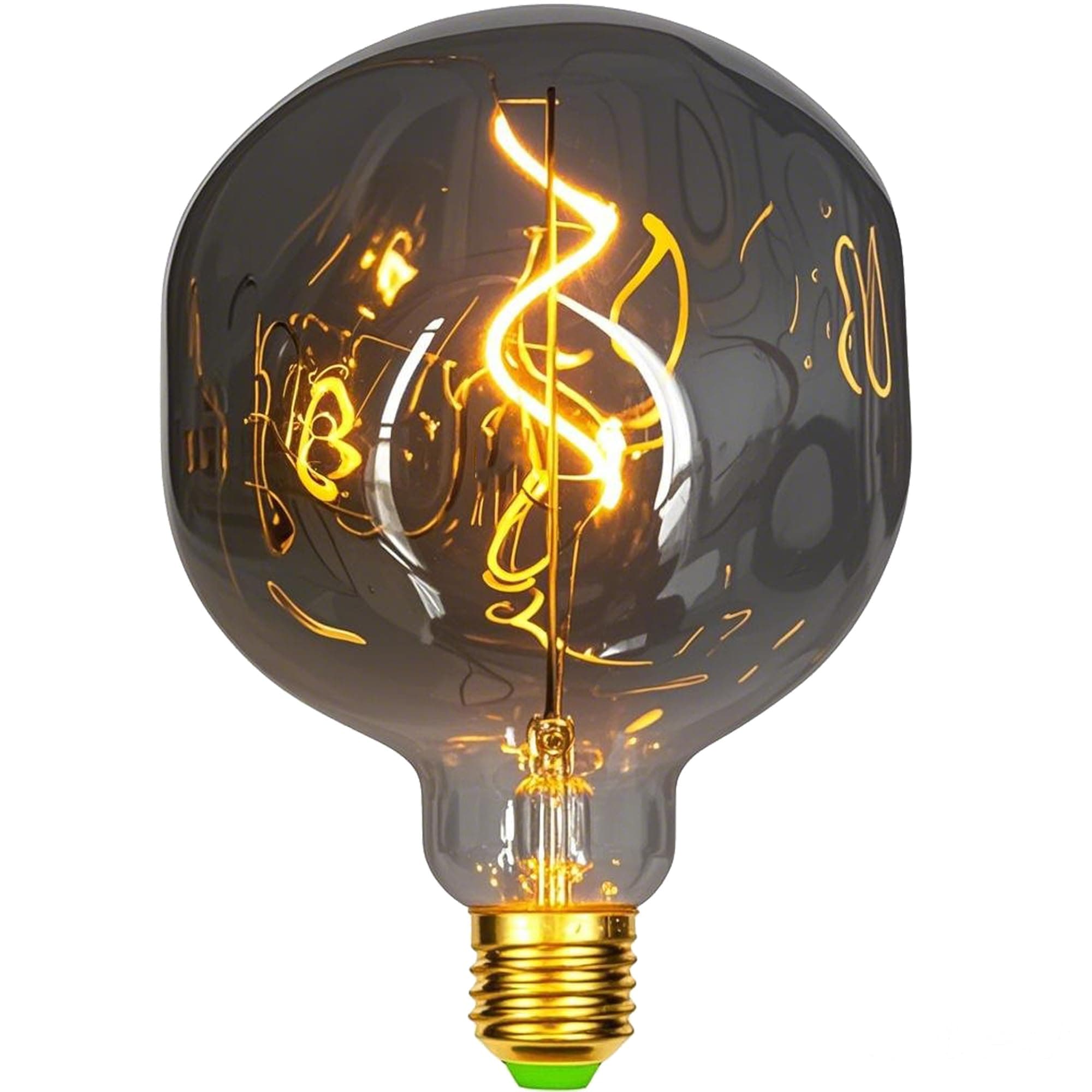 Vintage Led Bulbs 4W Dimmable 220/240V Edison Screw E27 Base Specialty Decorative Antique Light Bulb G125 Stone (Smoke)